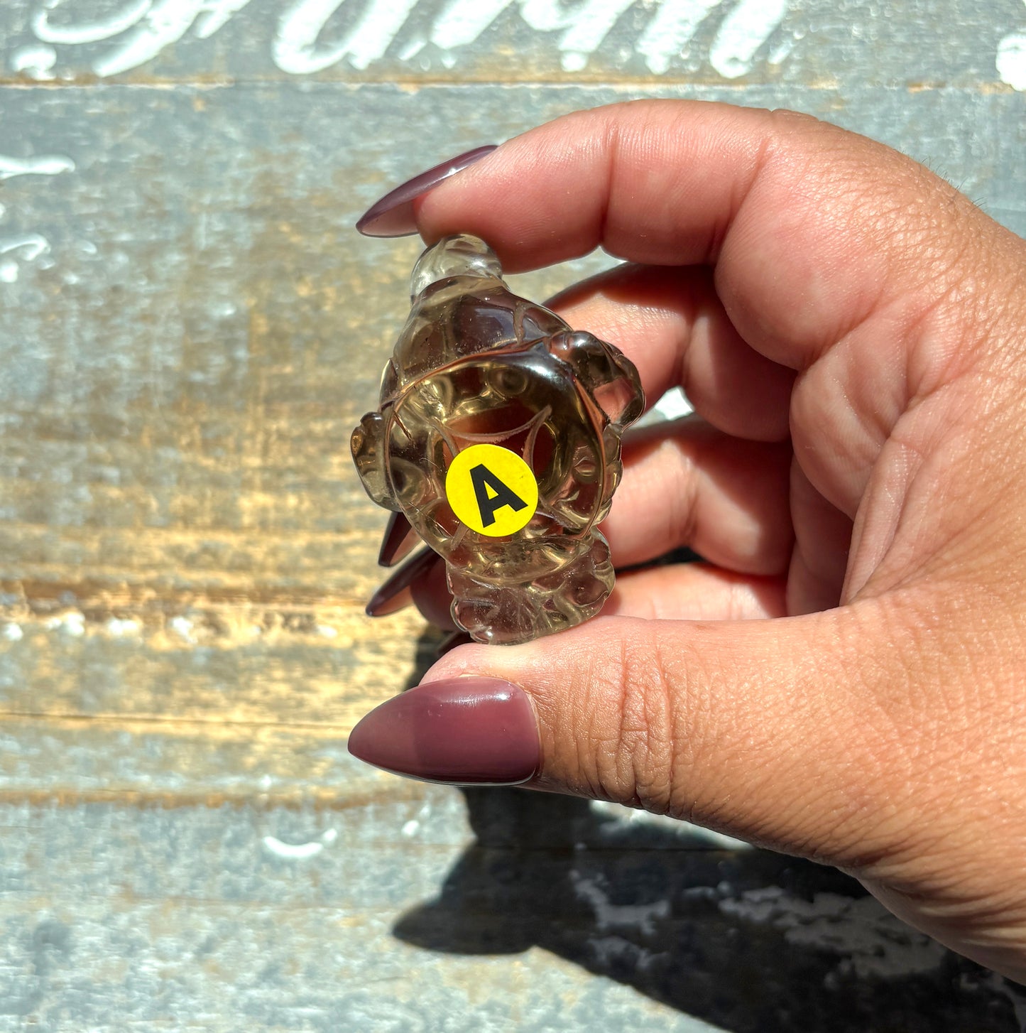 Gorgeous Natural Smokey Quartz Money Toad | Money Manifester | Opt A