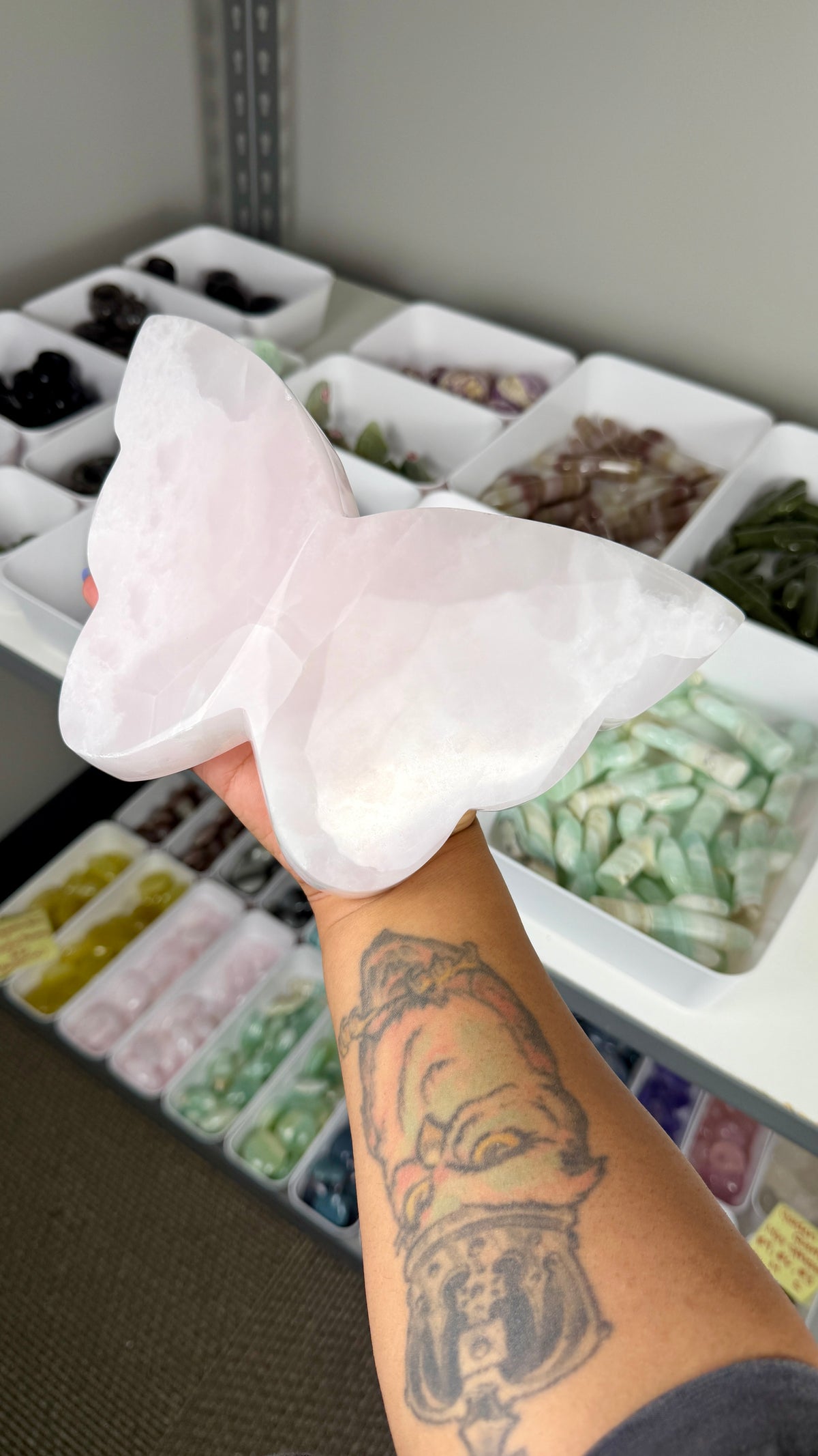 Gorgeous XL Smokey Pink Mango 3D Butterfly (UV Reactive) | Opt 69