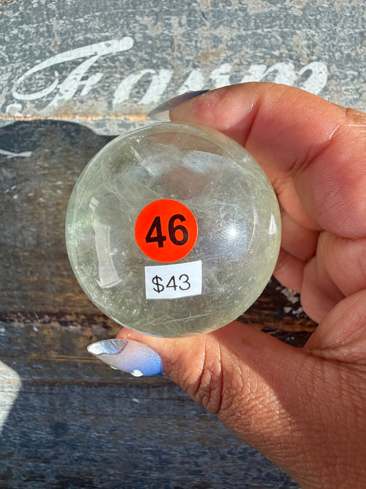Gorgeous Stormy Water Fluorite Sphere | Opt 46