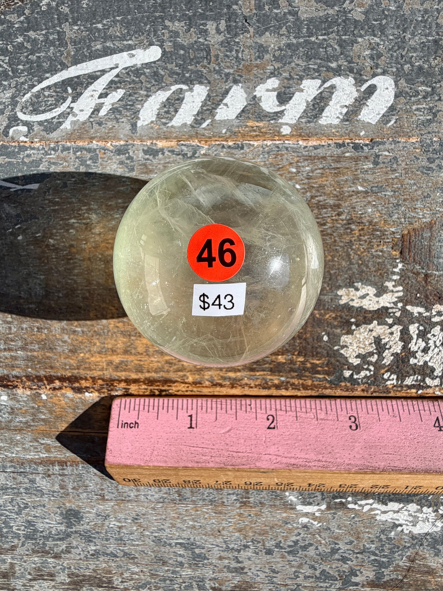 Gorgeous Stormy Water Fluorite Sphere | Opt 46