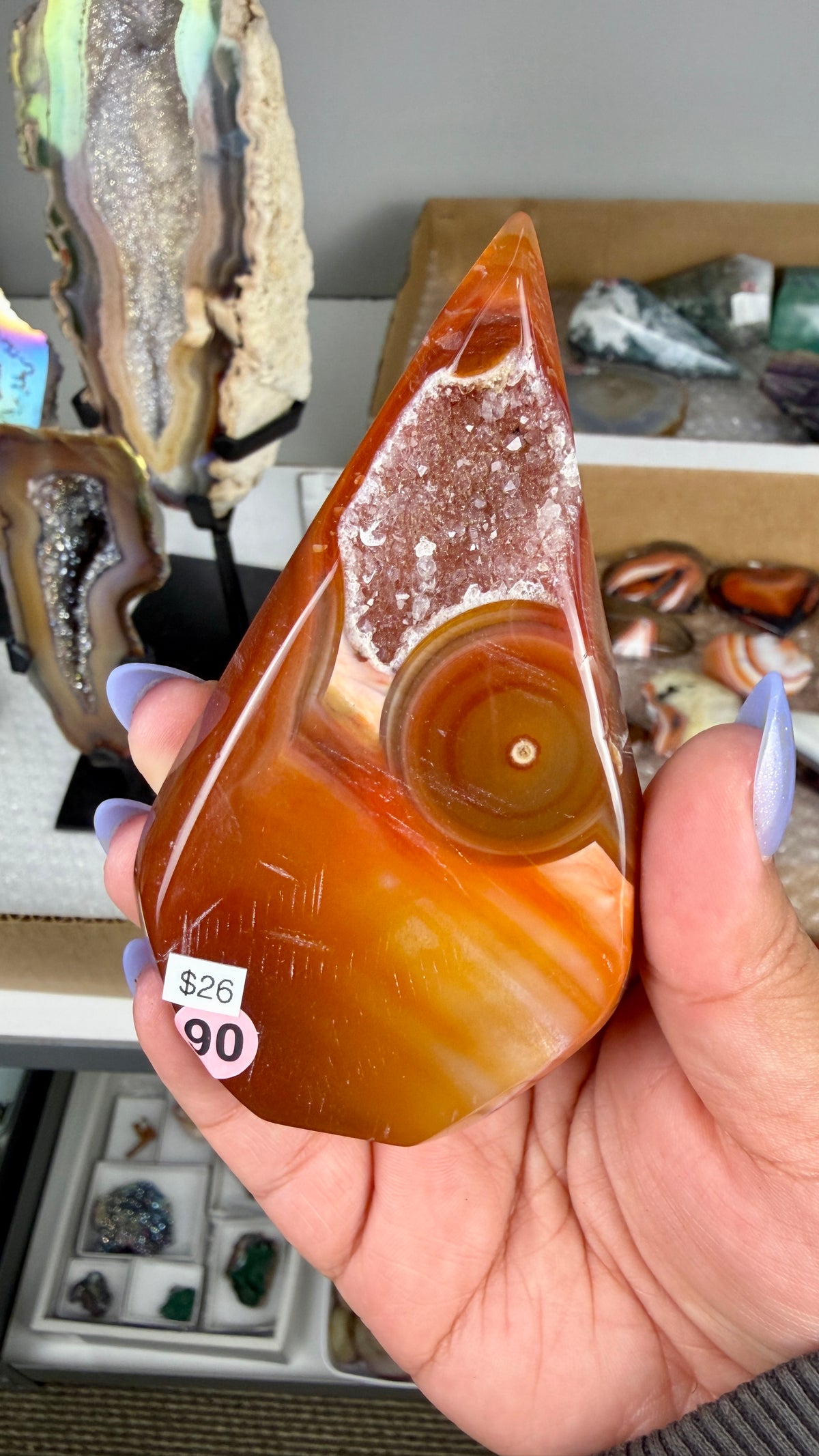 Gorgeous Banded Agate Tear Drop | Opt 90 (PRICE)