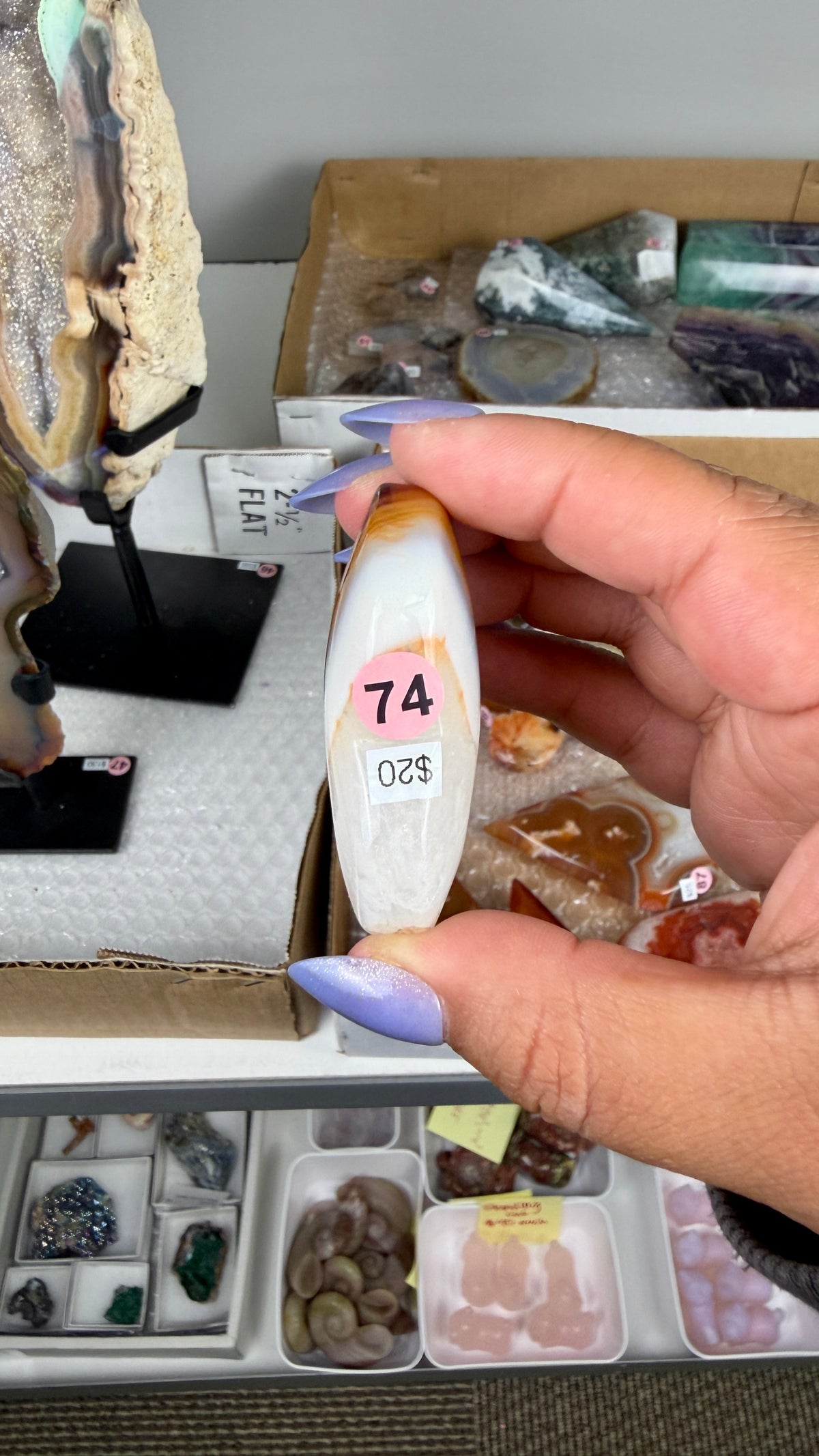 Gorgeous Banded Agate Heart | Opt 74