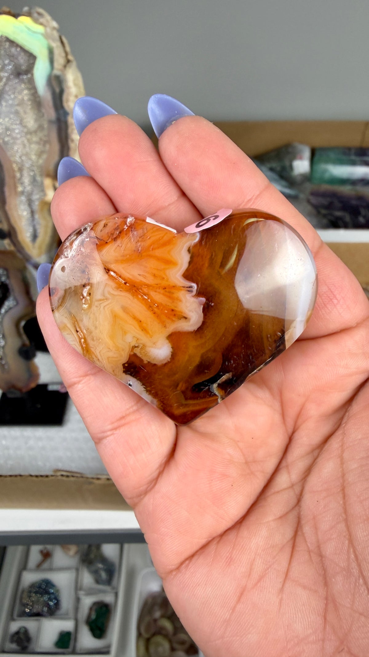 Gorgeous Banded Agate Heart | Opt 66