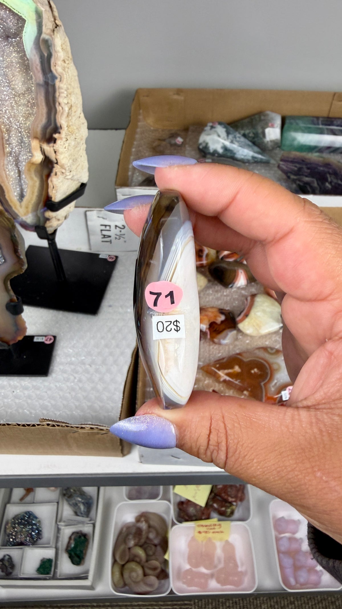 Gorgeous Banded Agate Heart | Opt 71