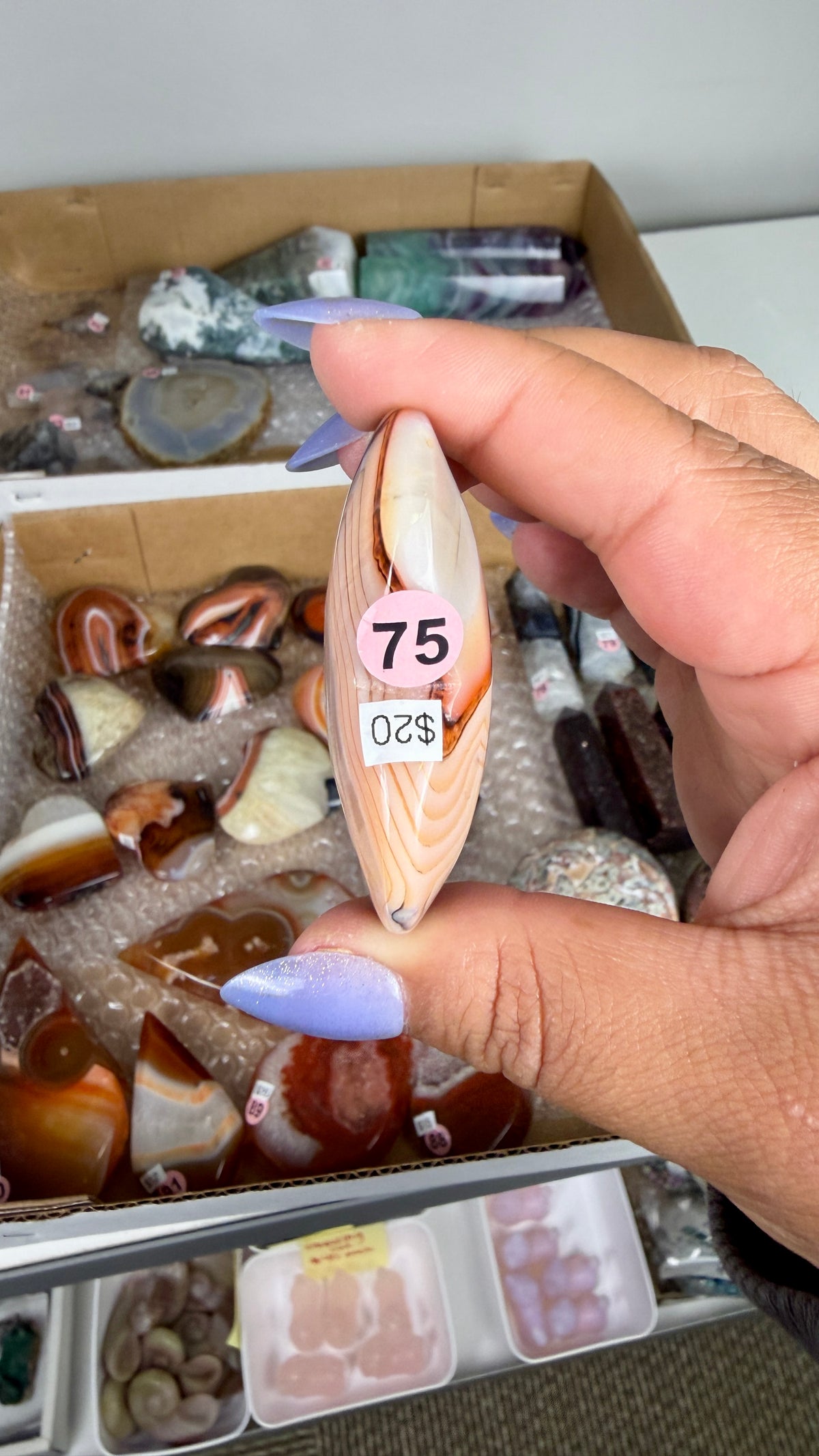 Gorgeous Banded Agate Heart | Opt 75