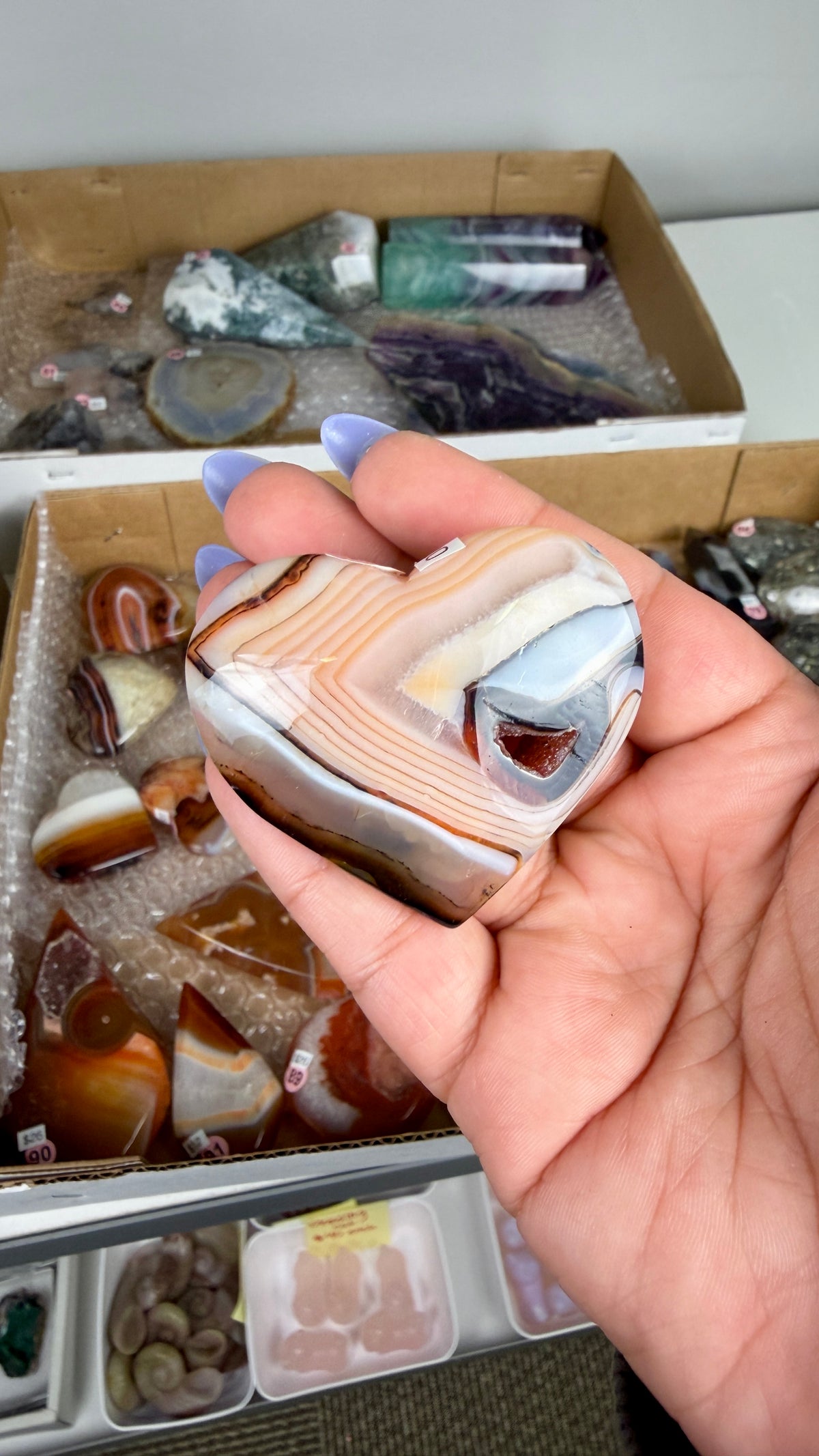 Gorgeous Banded Agate Heart | Opt 75