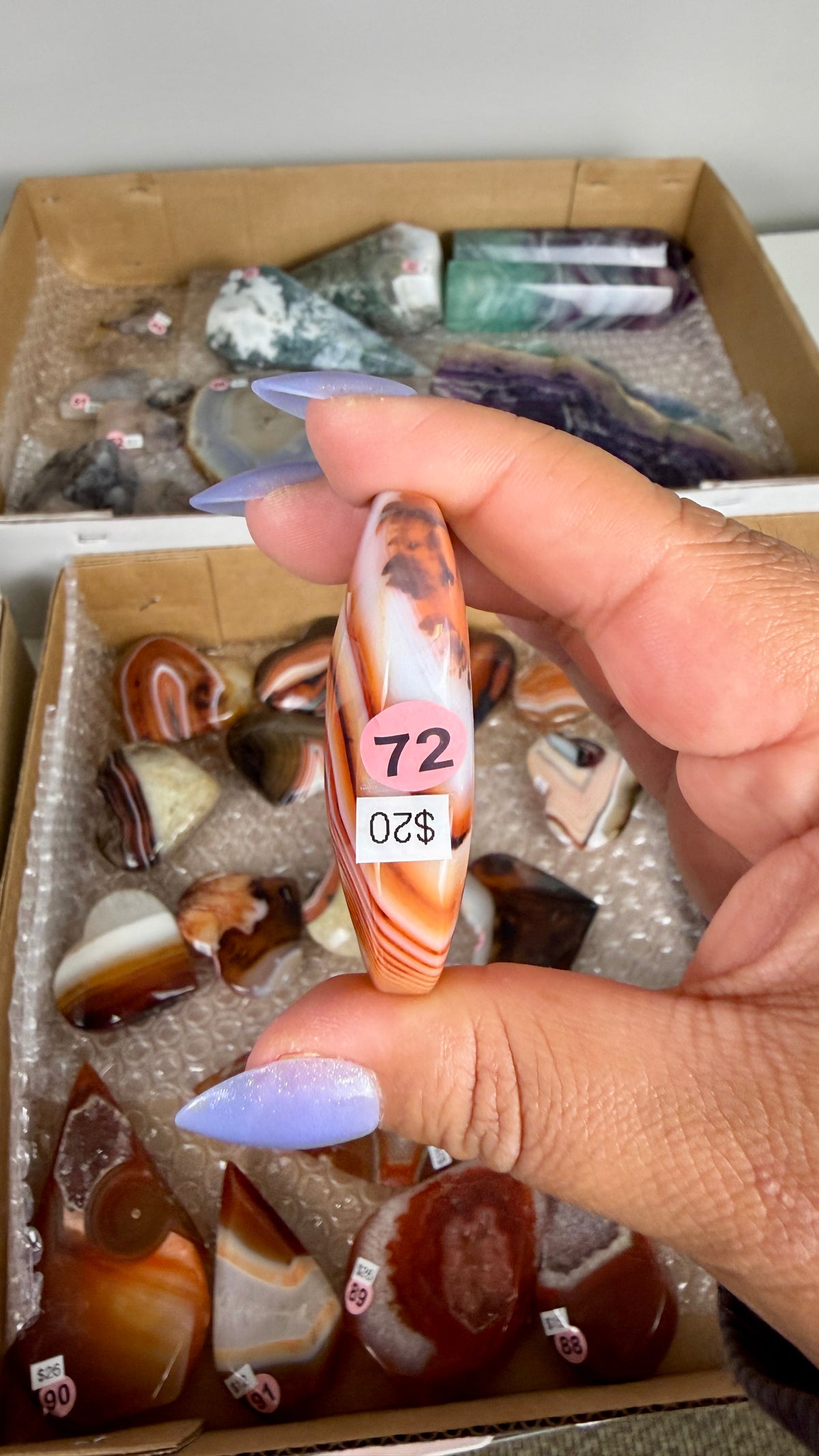 Gorgeous Banded Agate Heart | Opt 72