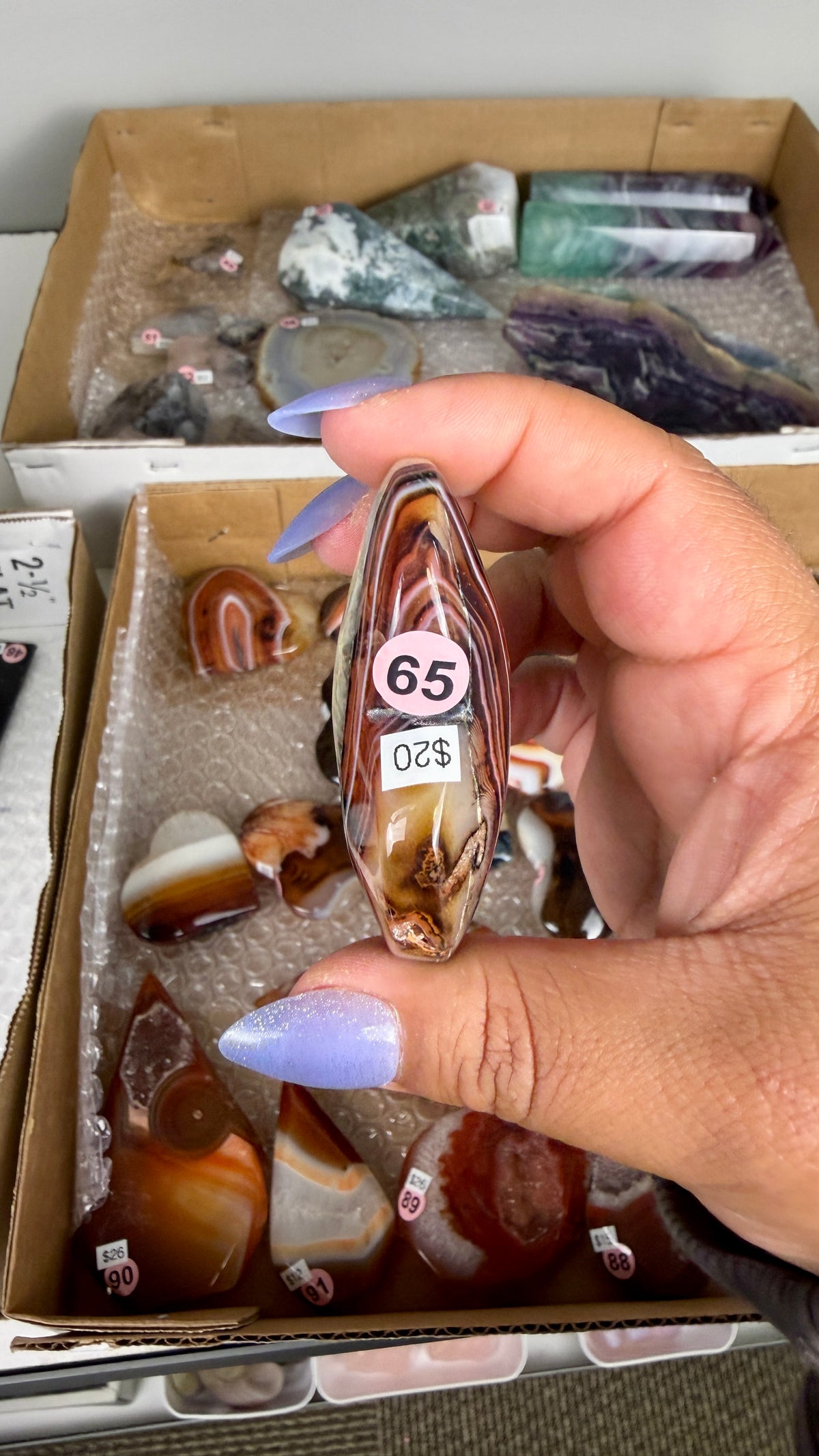 Gorgeous Banded Agate Heart | Opt 65