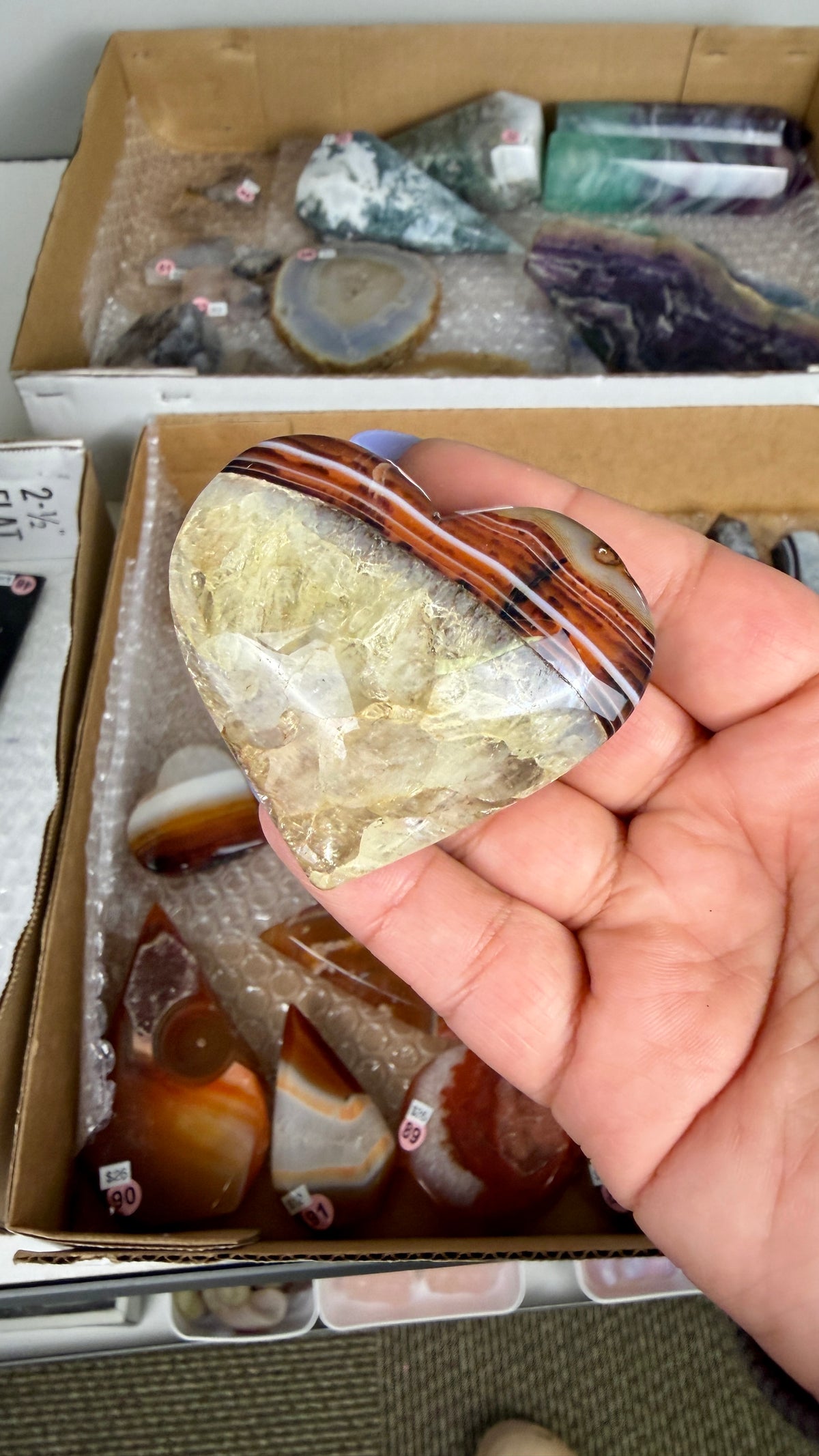 Gorgeous Banded Agate Heart | Opt 65
