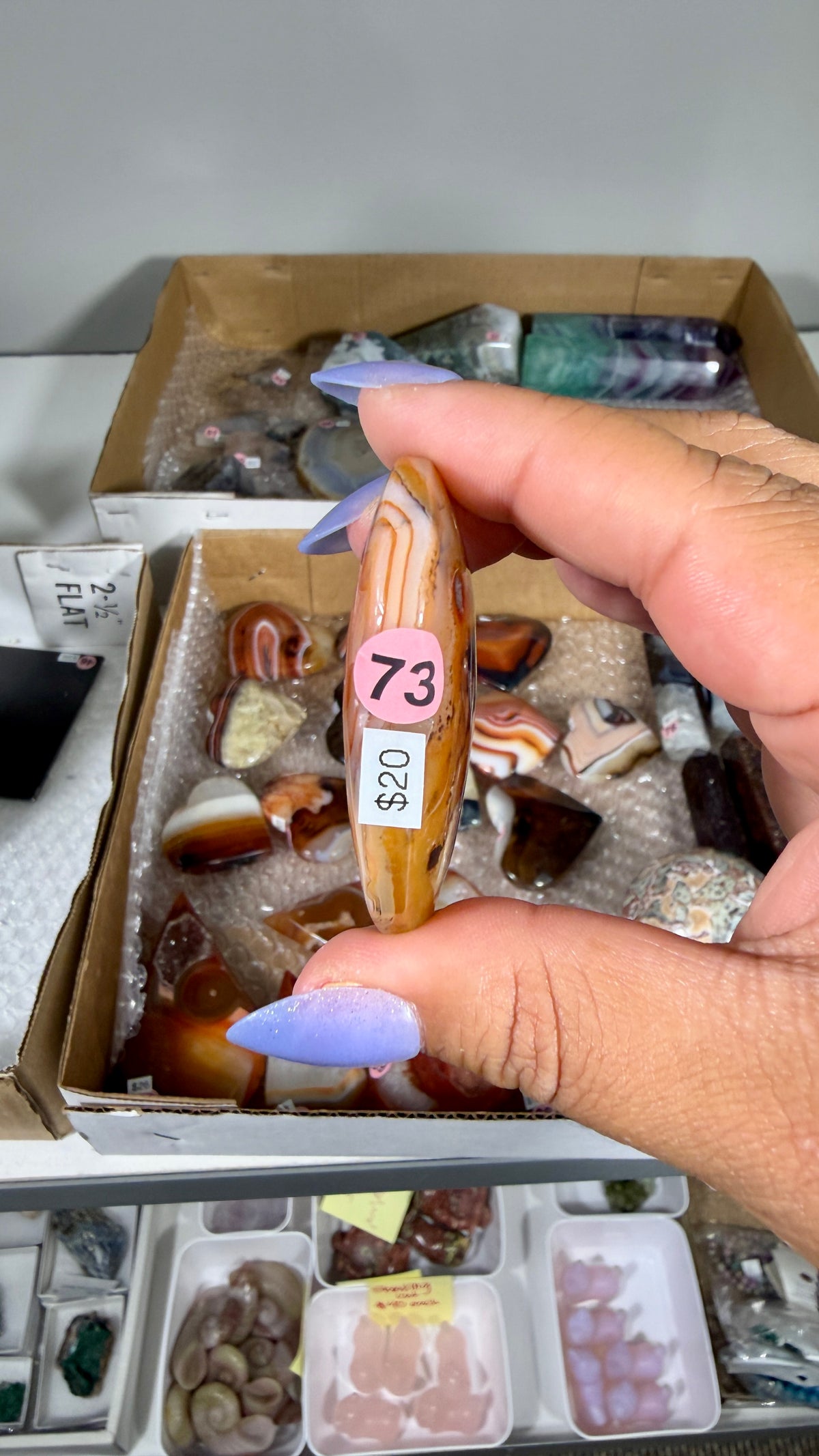 Gorgeous Banded Agate Heart | Opt 73