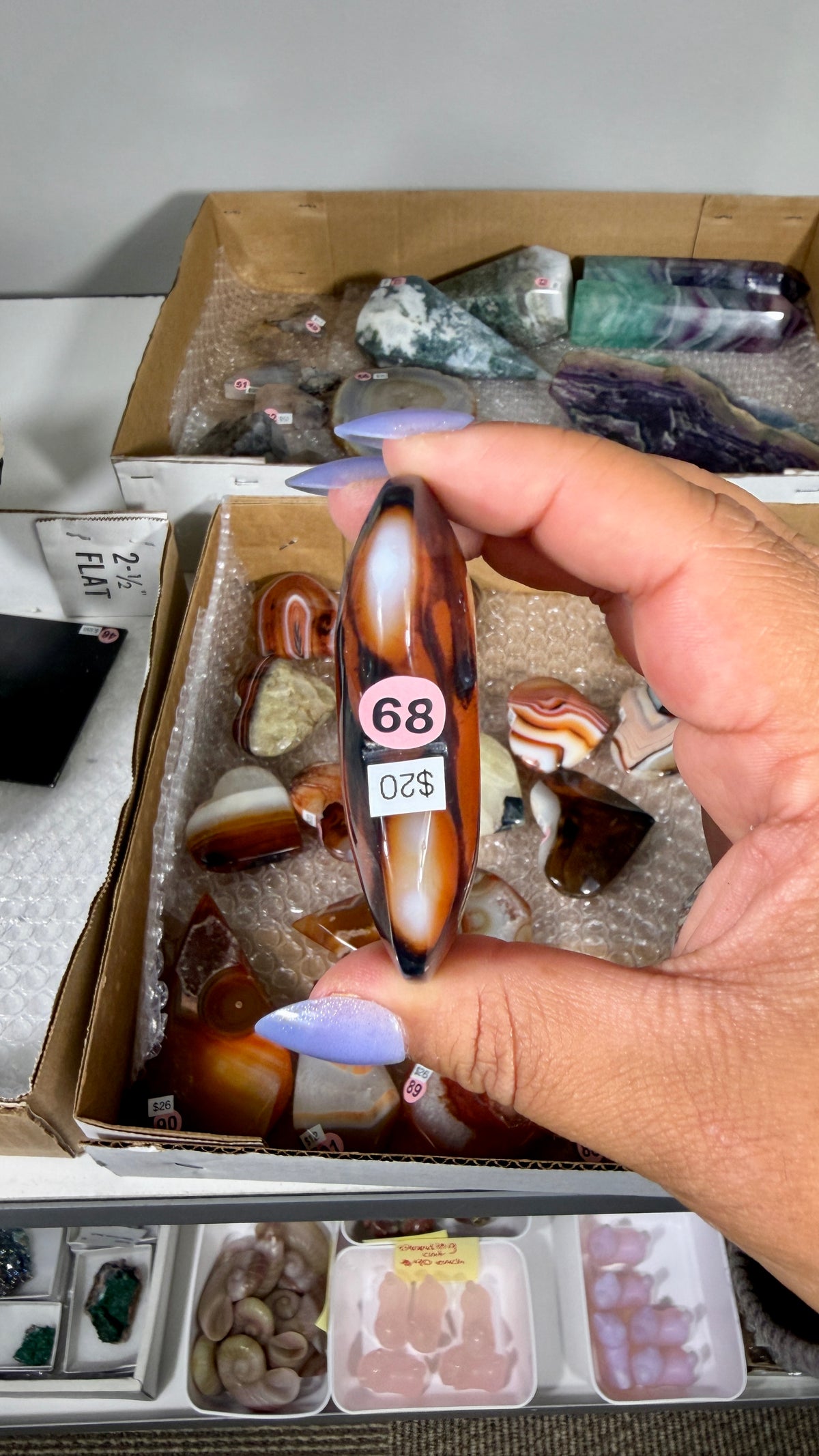 Gorgeous Banded Agate Heart | Opt 68