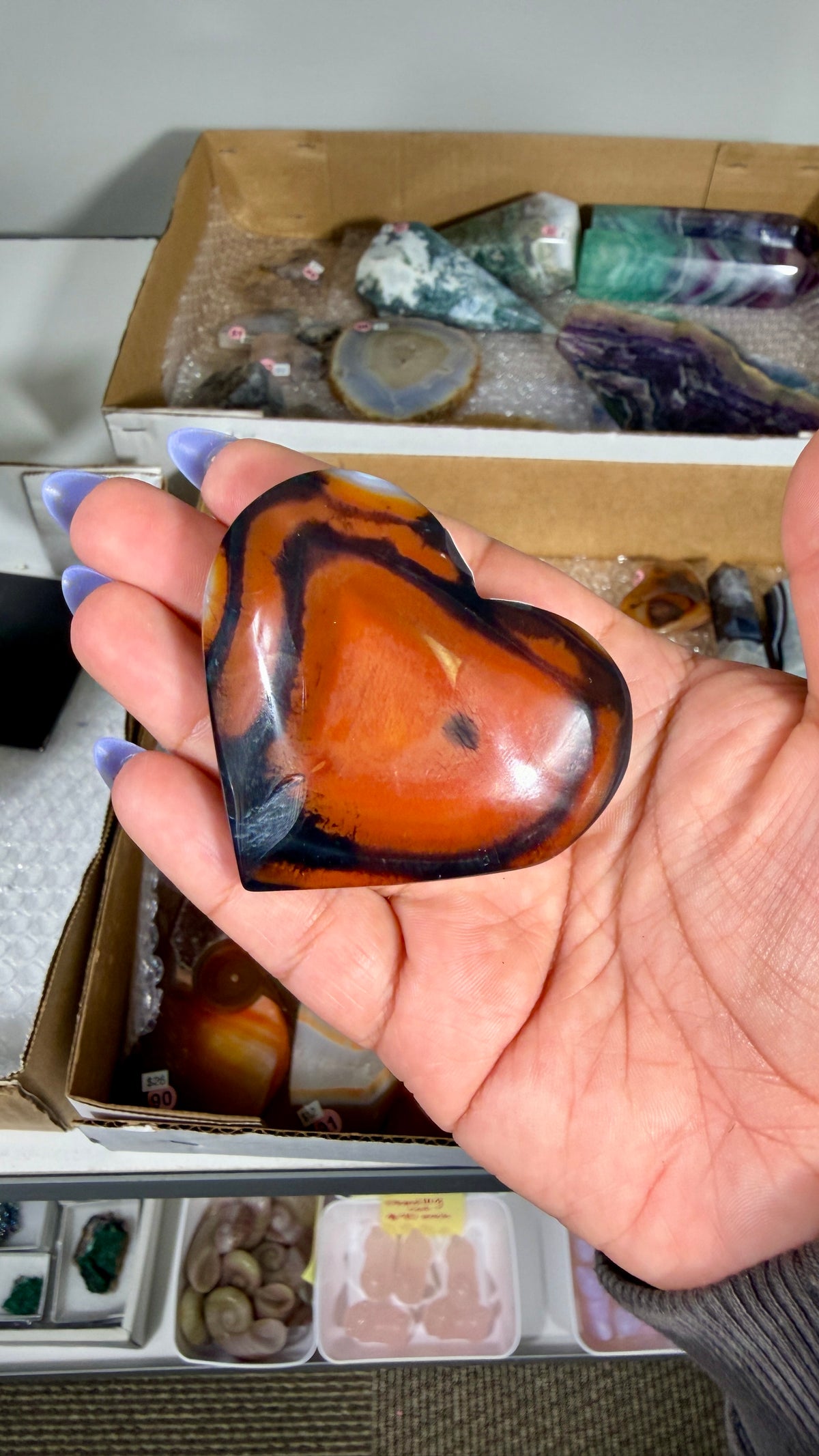 Gorgeous Banded Agate Heart | Opt 68