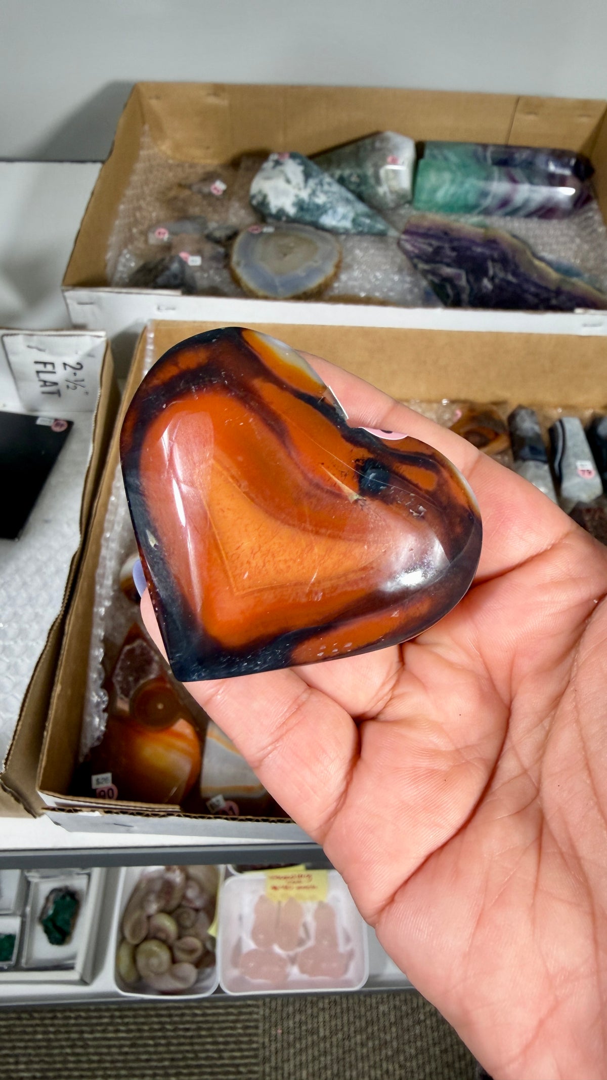 Gorgeous Banded Agate Heart | Opt 68