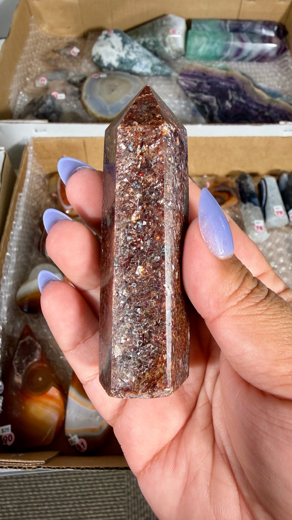 Gorgeous Maroon Iolite Tower | Opt 80
