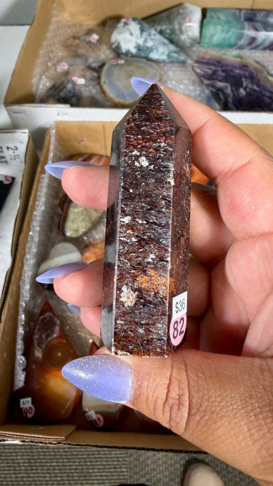 Gorgeous Maroon Iolite Tower | Opt 82