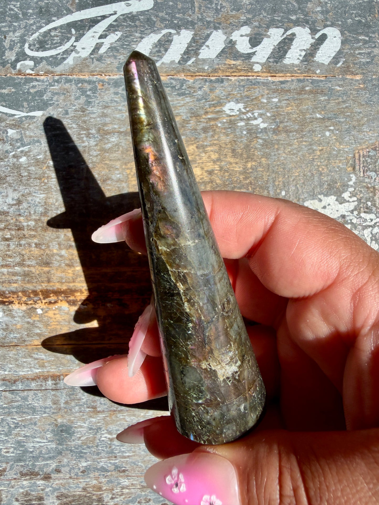Gorgeous Labradorite Ring Holder | Opt 10