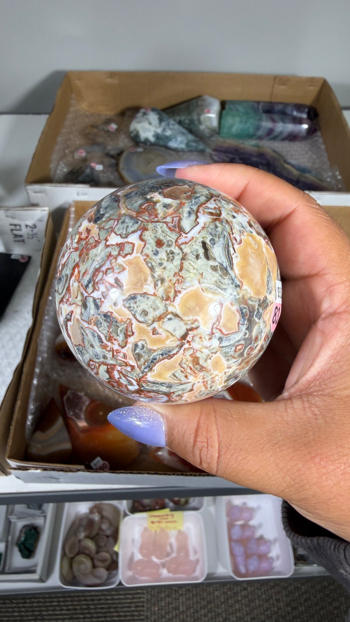 Gorgeous Money Agate Sphere | Opt 83