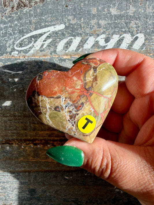 Unique Money Agate Heart | Opt T