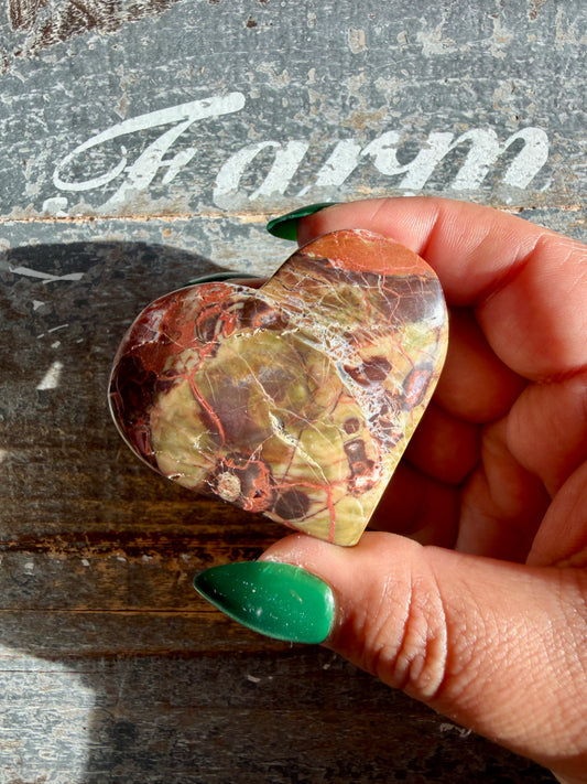 Unique Money Agate Heart | Opt T