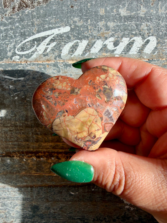 Unique Money Agate Heart | Opt Z