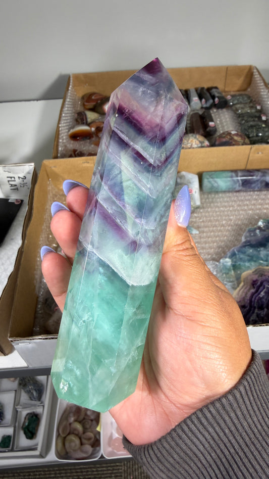 Gorgeous Fluorite Tower | Opt 58