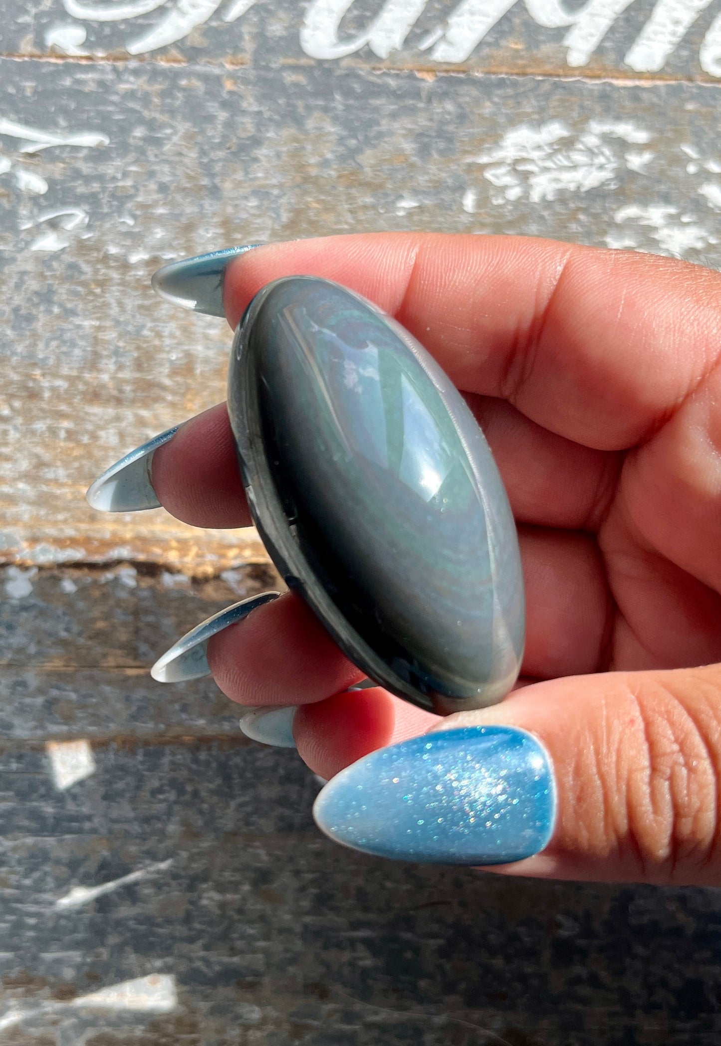 Gorgeous Rainbow Obsidian Shiva, Sourced & Hand Carved in Mexico