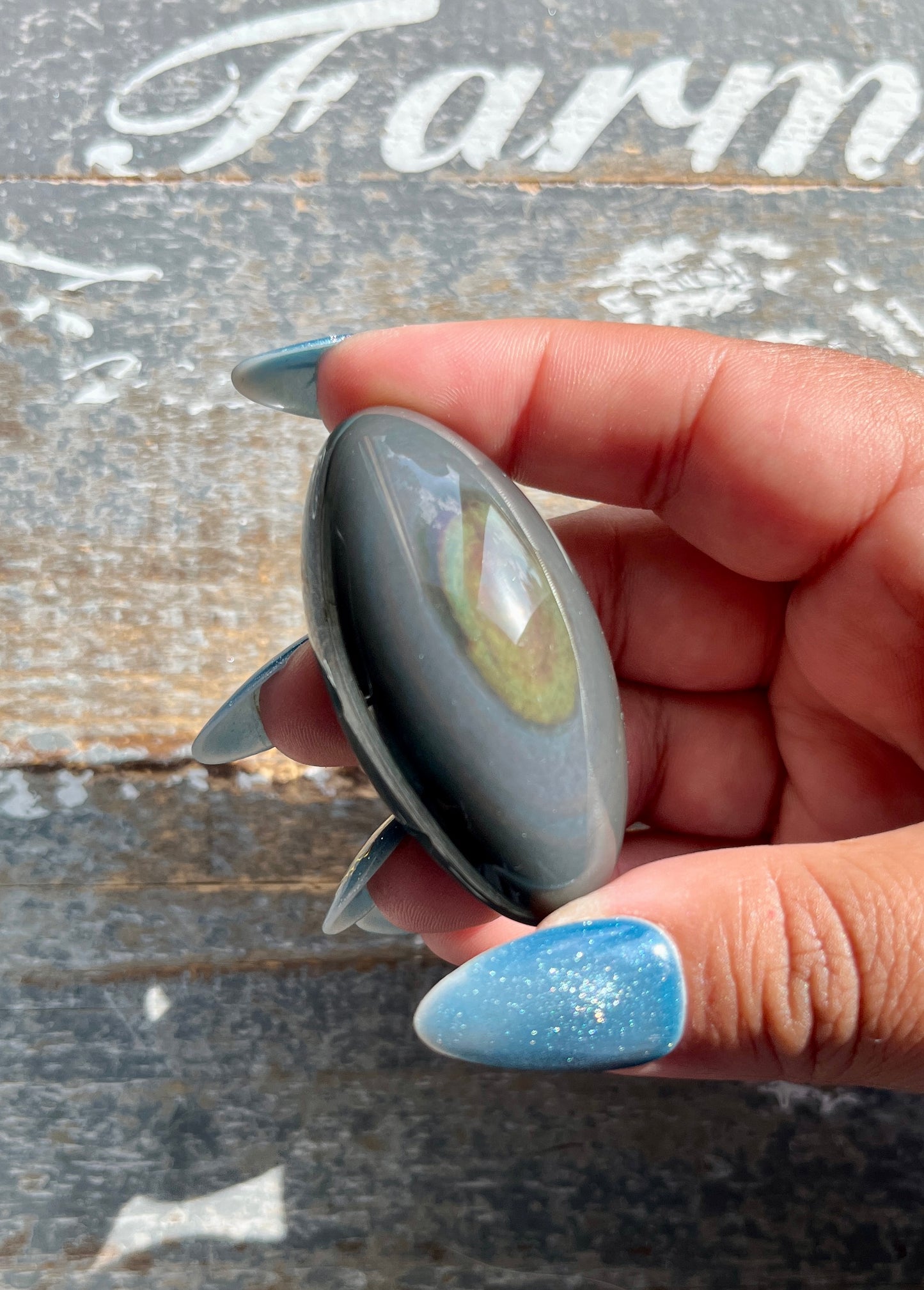 Gorgeous Rainbow Obsidian Shiva, Sourced & Hand Carved in Mexico