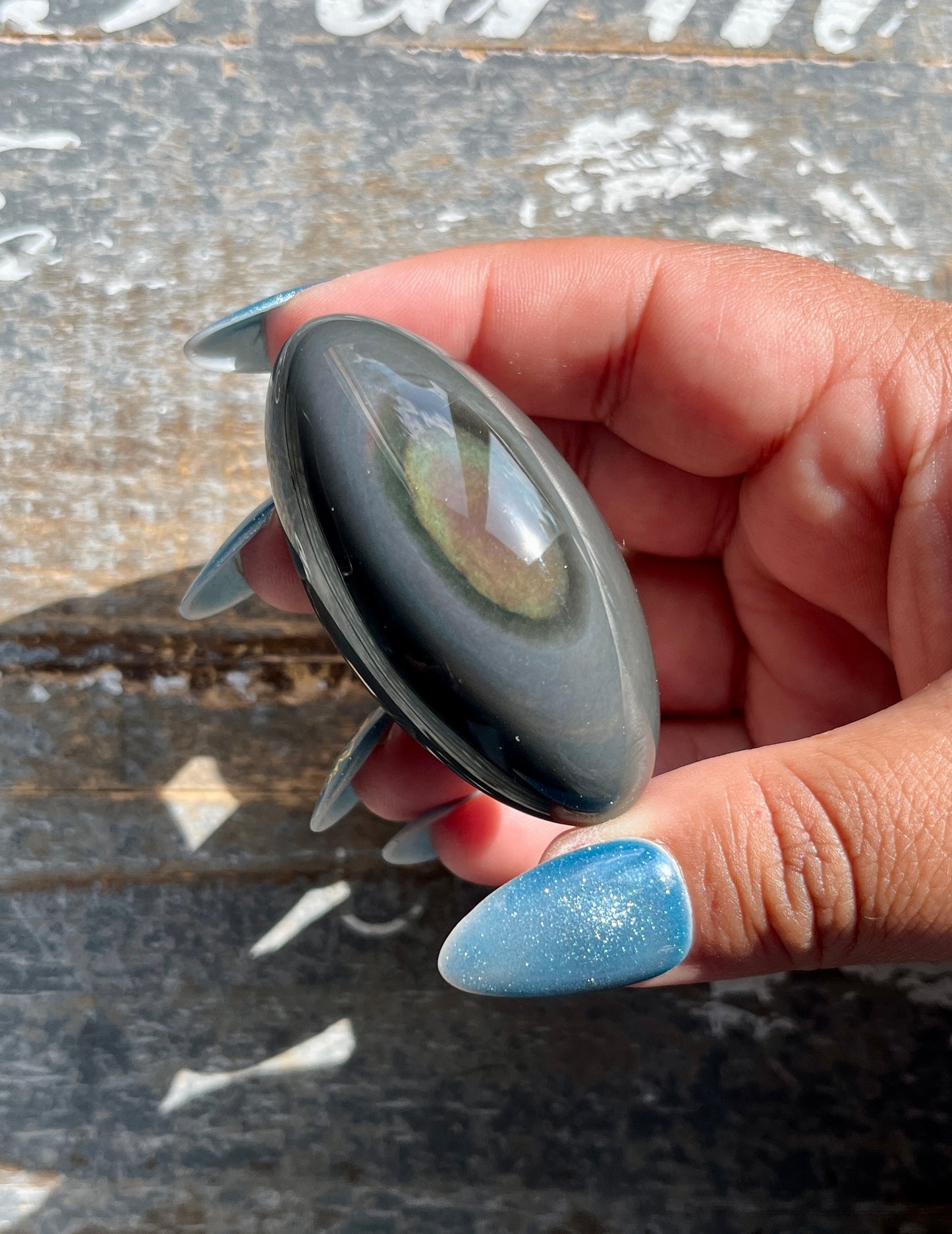 Gorgeous Rainbow Obsidian Shiva, Sourced & Hand Carved in Mexico