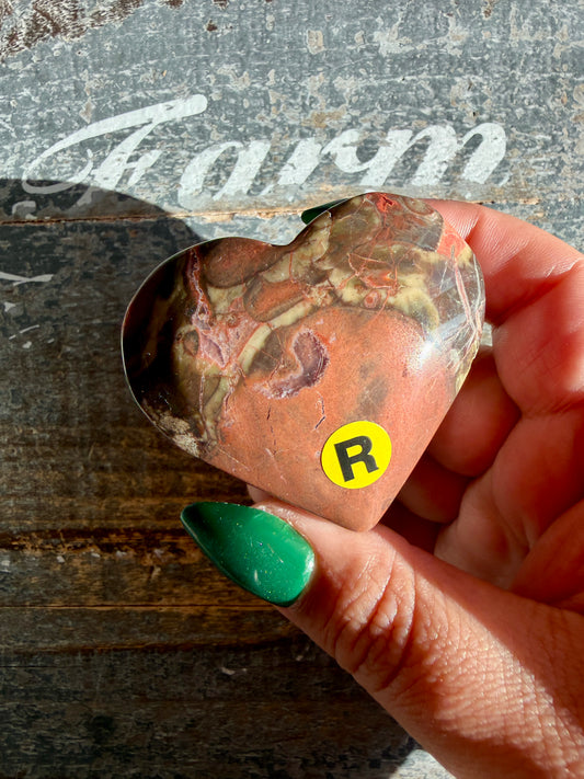 Unique Money Agate Heart | Opt R