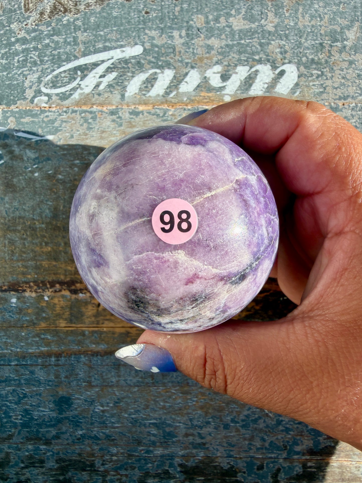 Gorgeous Lepidolite Sphere | Brazil | Opt 98