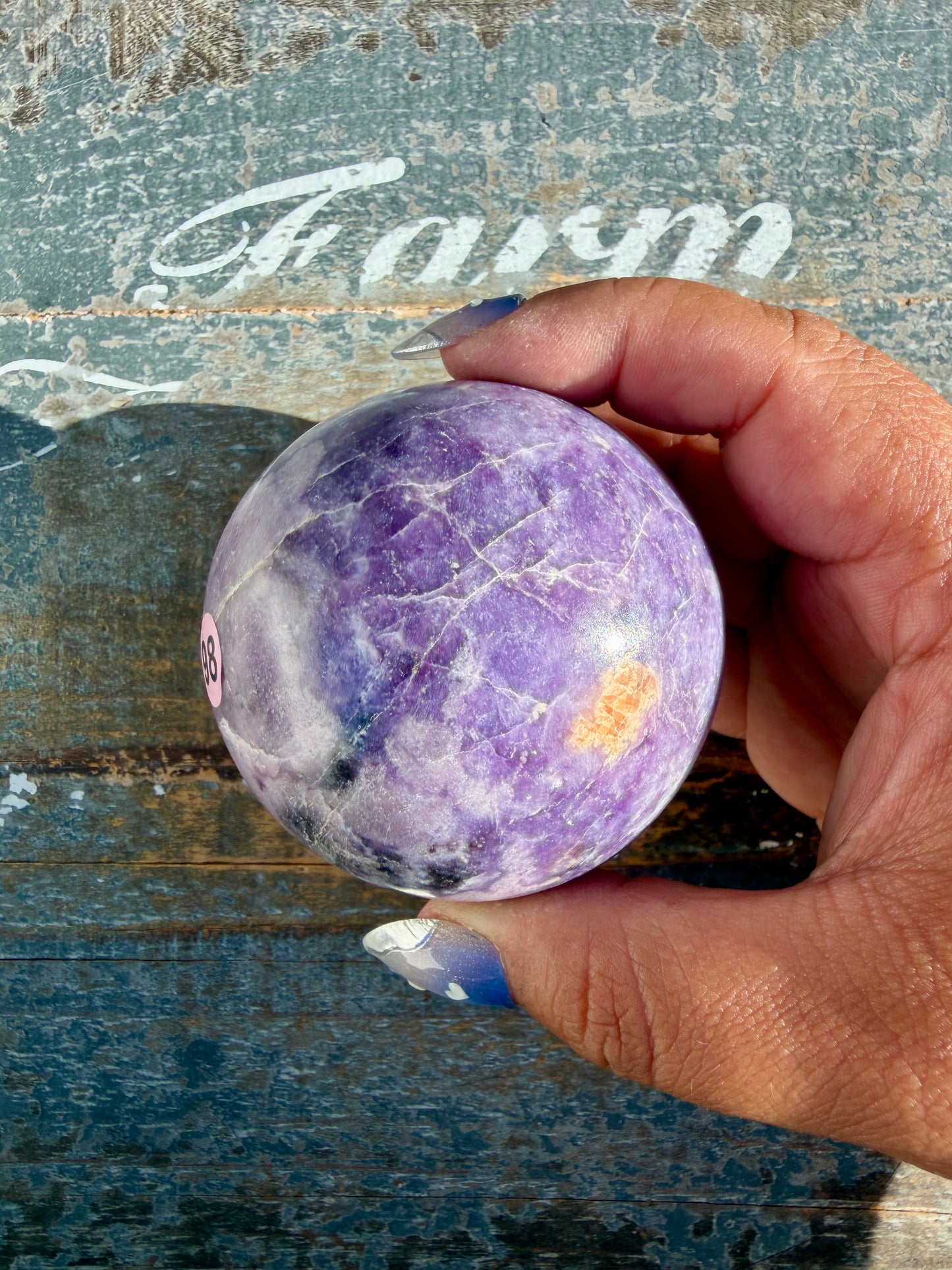 Gorgeous Lepidolite Sphere | Brazil | Opt 98