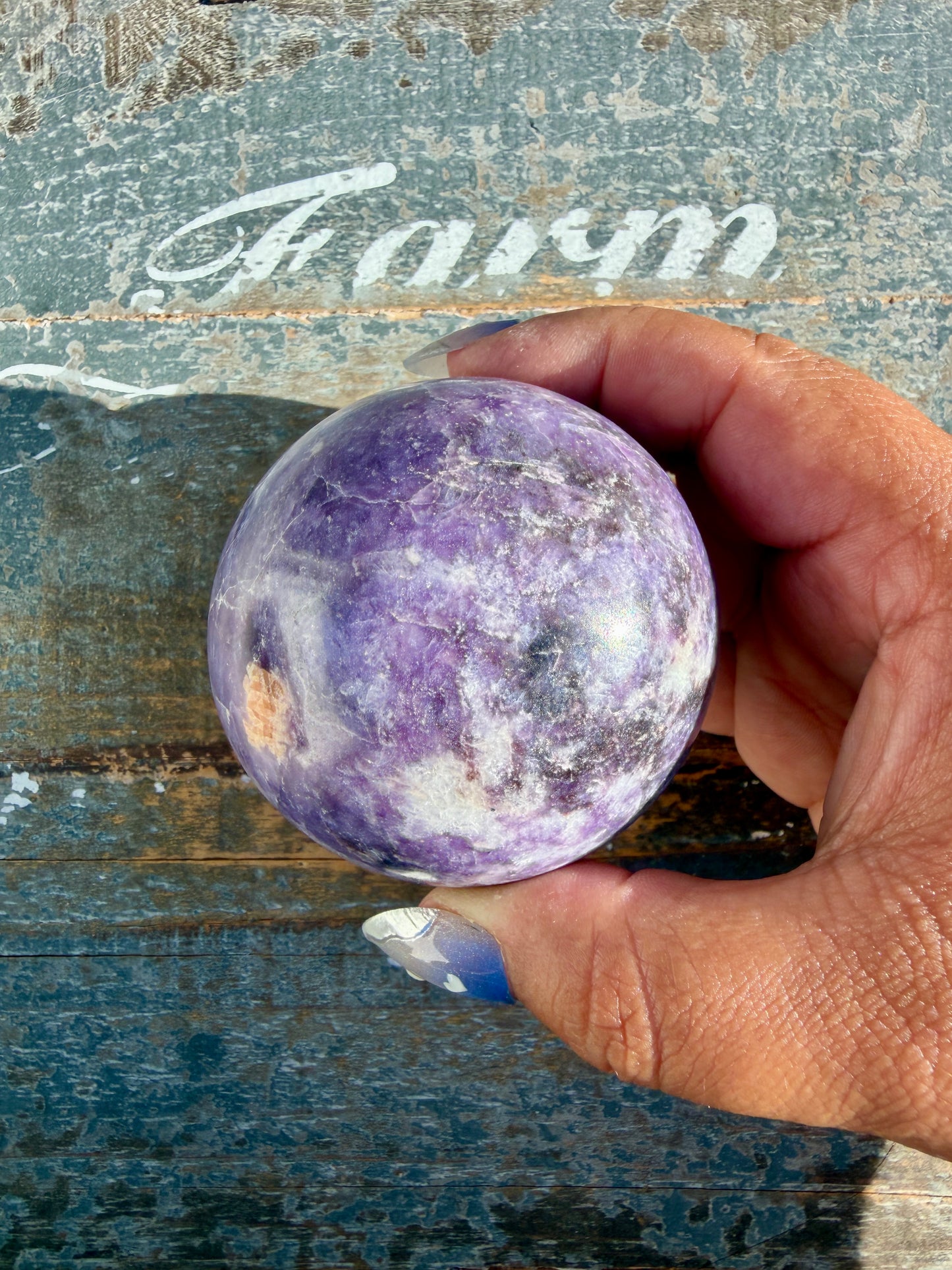 Gorgeous Lepidolite Sphere | Brazil | Opt 98