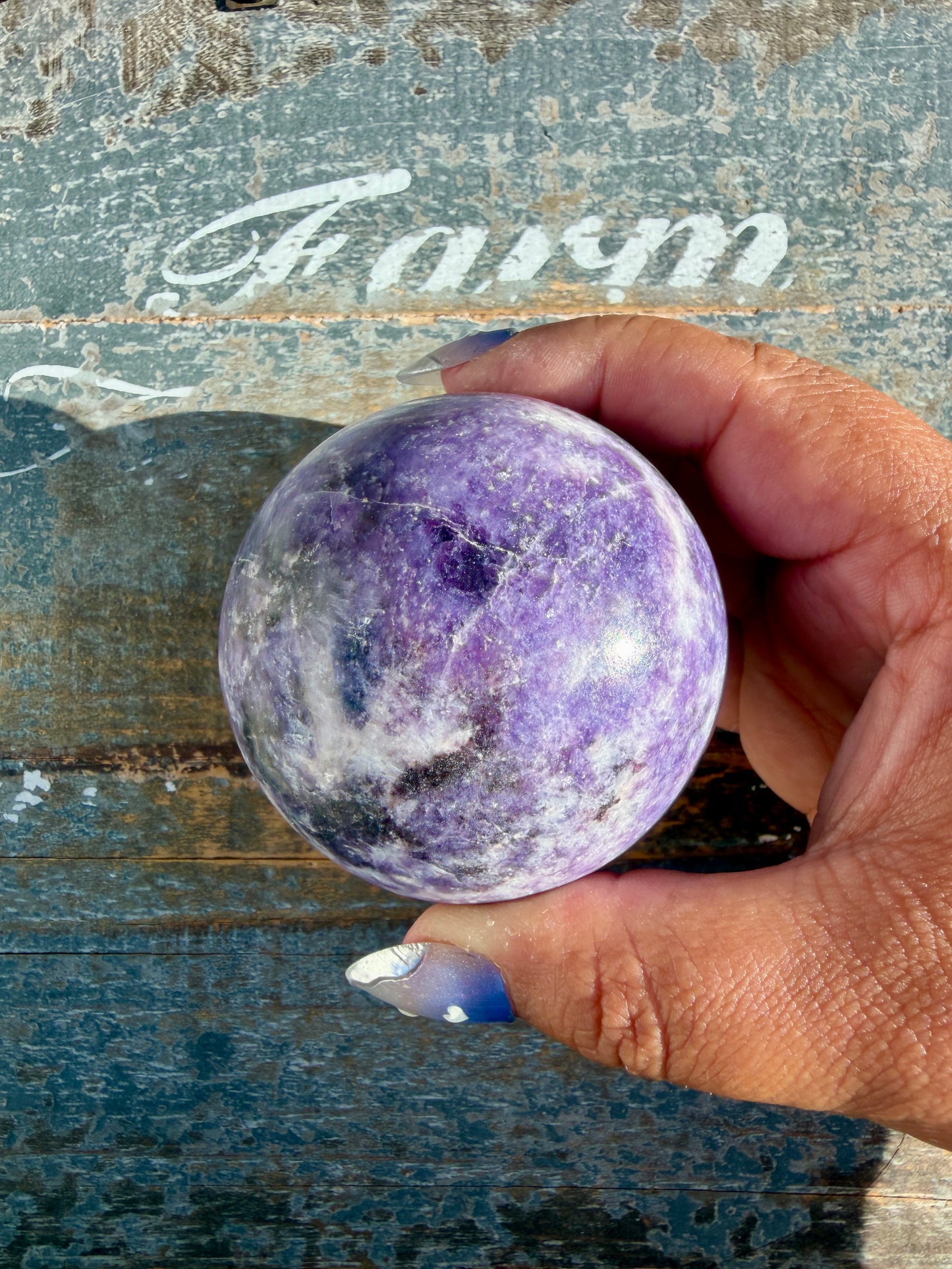 Gorgeous Lepidolite Sphere | Brazil | Opt 98