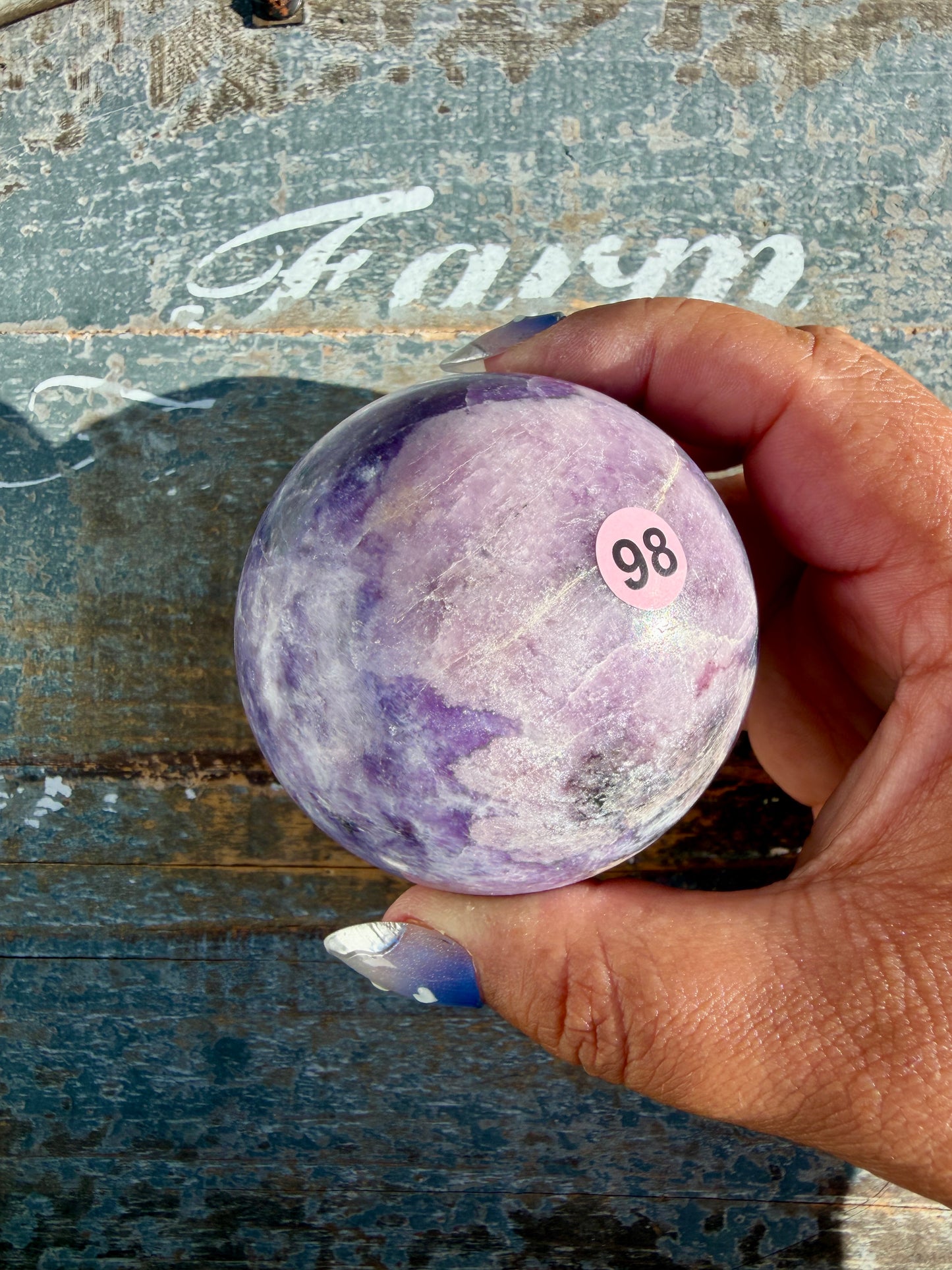Gorgeous Lepidolite Sphere | Brazil | Opt 98