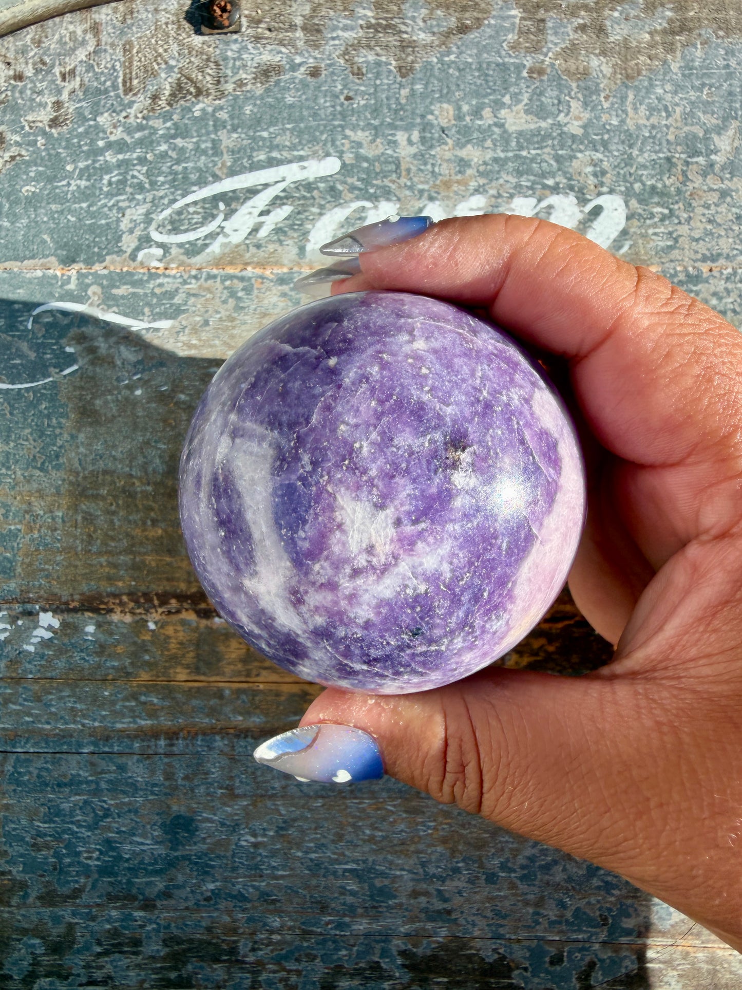 Gorgeous Lepidolite Sphere | Brazil | Opt 98