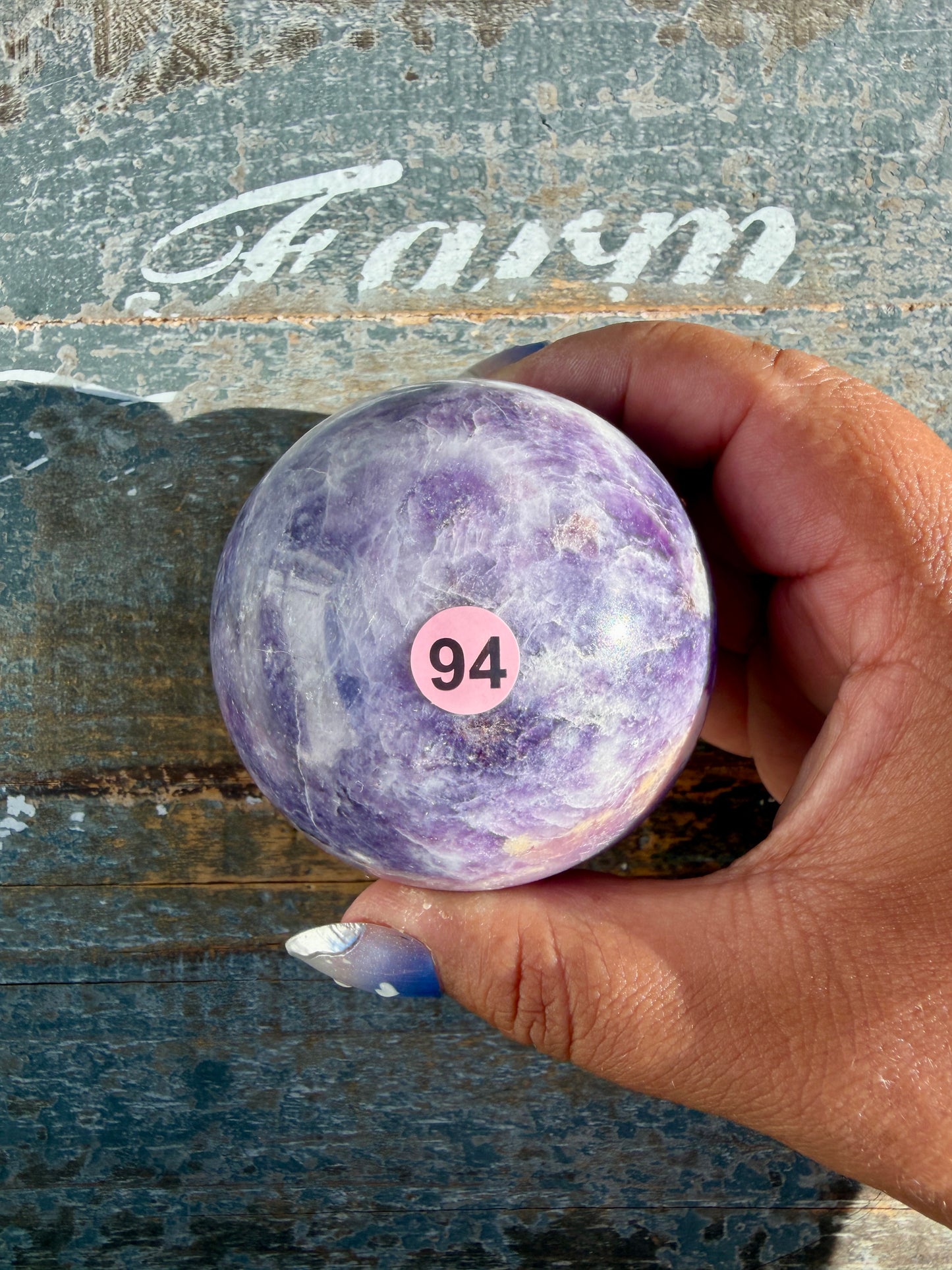 Gorgeous Lepidolite Sphere | Brazil | Opt 94