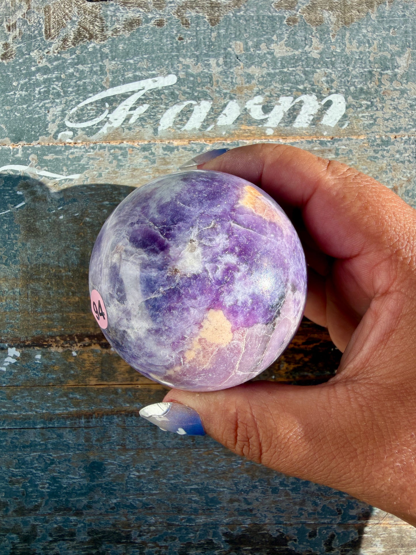 Gorgeous Lepidolite Sphere | Brazil | Opt 94