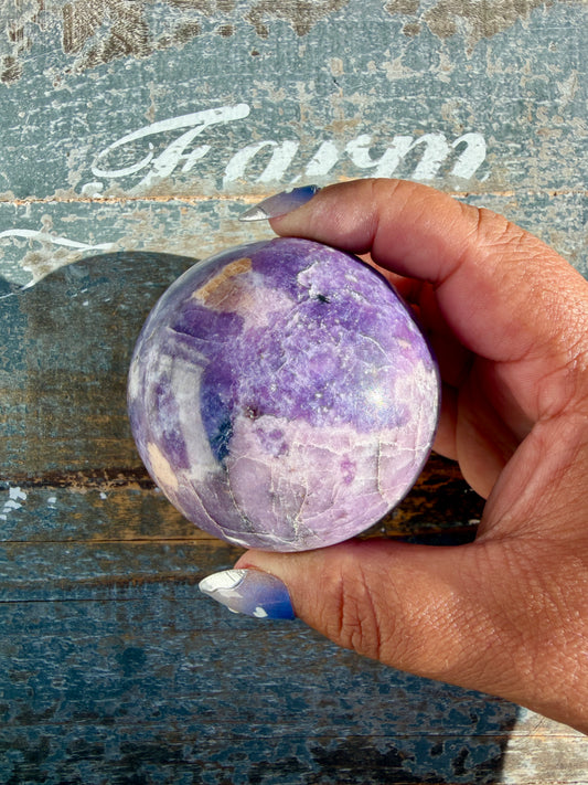 Gorgeous Lepidolite Sphere | Brazil | Opt 94