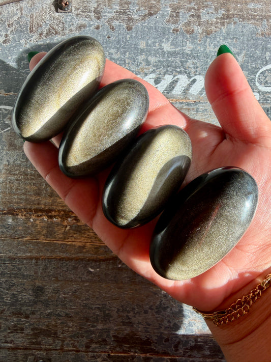 One (1) Gold Sheen Lingam | Intuitively Chosen