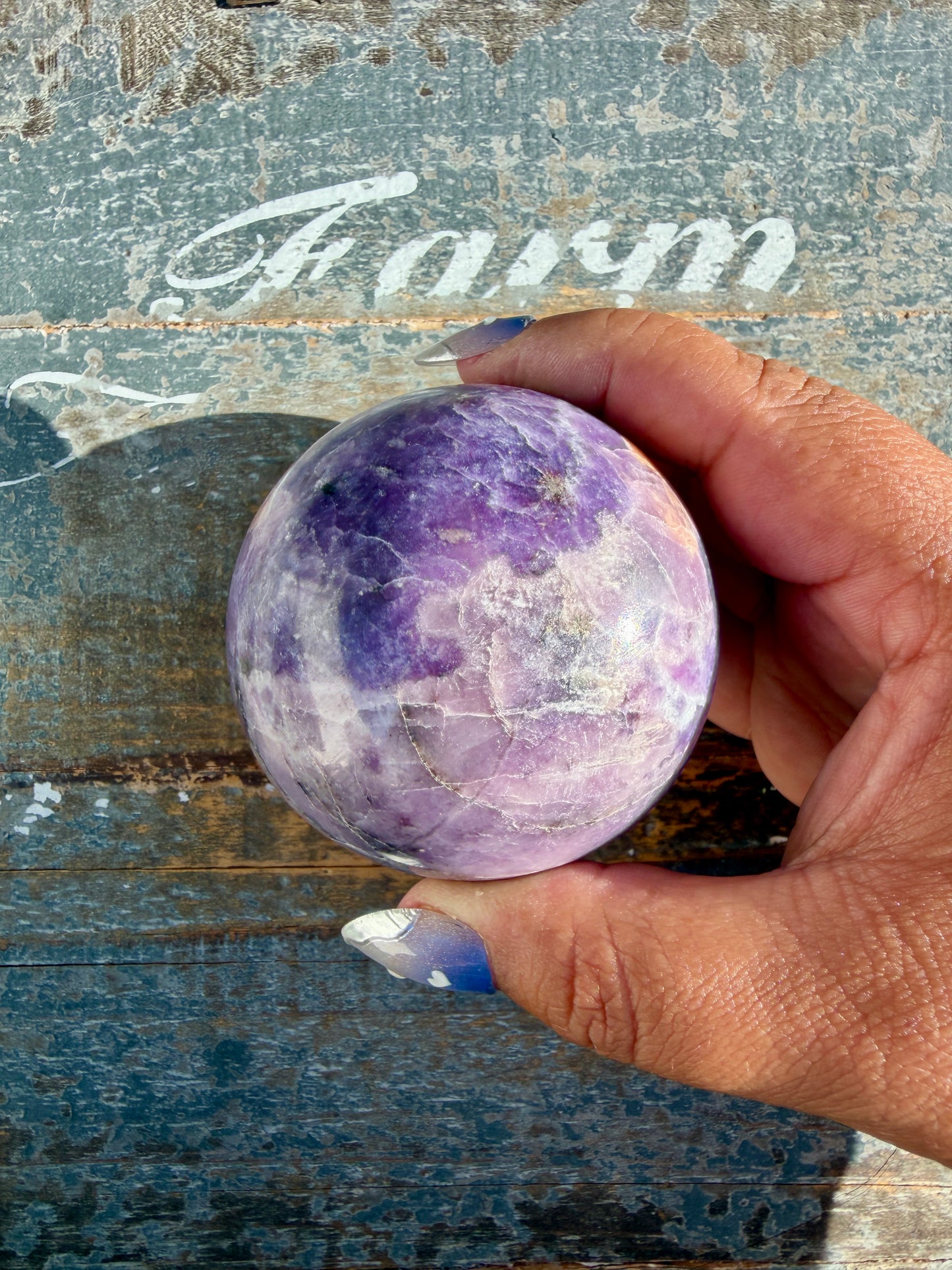 Gorgeous Lepidolite Sphere | Brazil | Opt 94