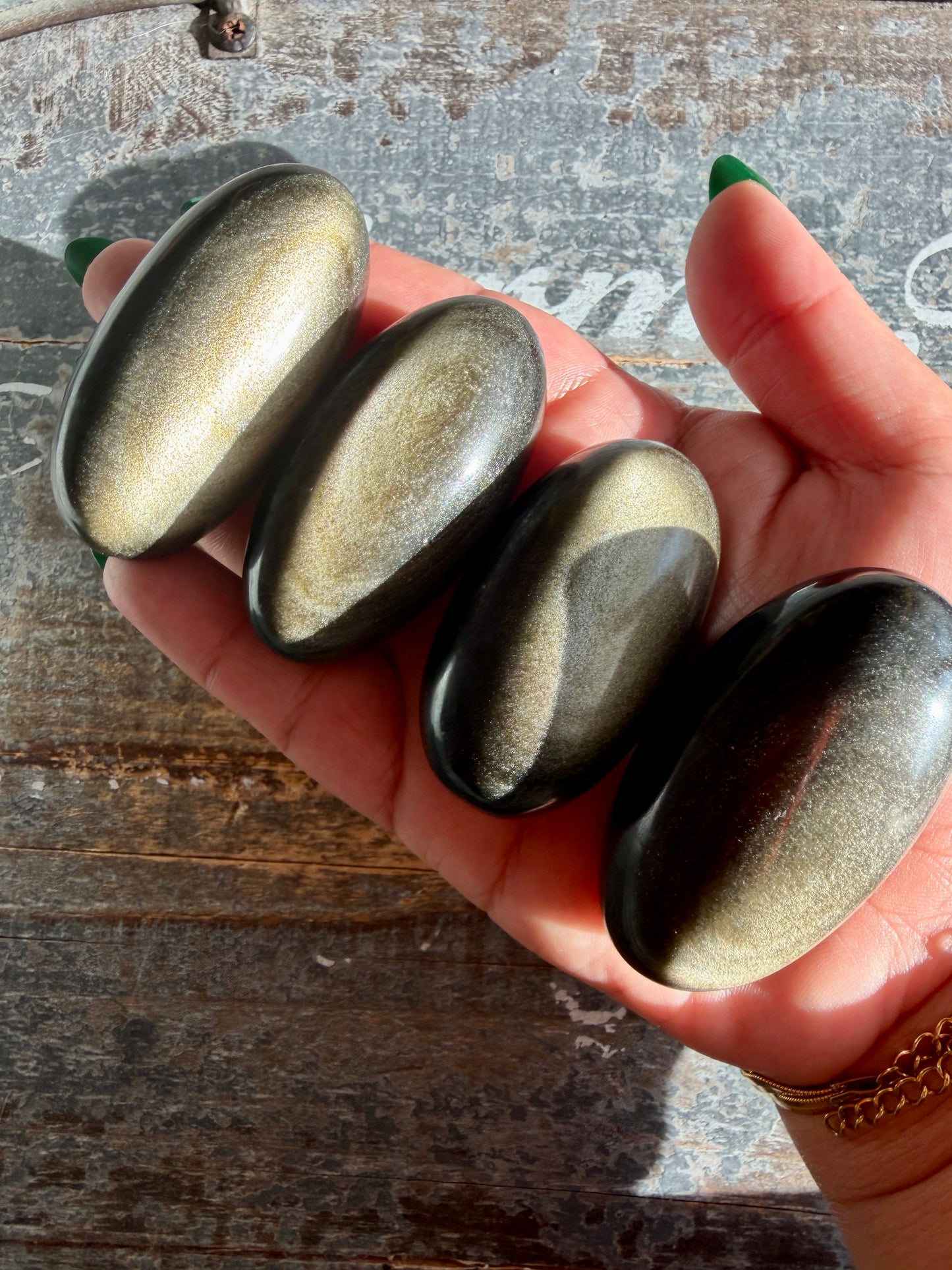 One (1) Gold Sheen Lingam | Intuitively Chosen