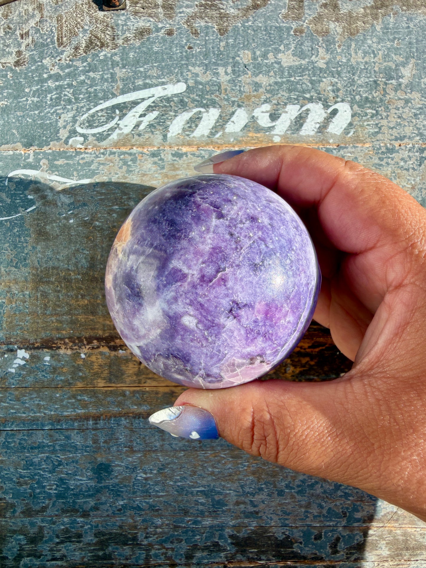Gorgeous Lepidolite Sphere | Brazil | Opt 94
