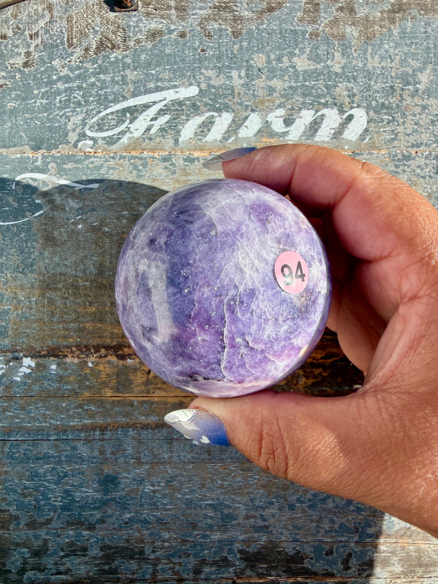 Gorgeous Lepidolite Sphere | Brazil | Opt 94