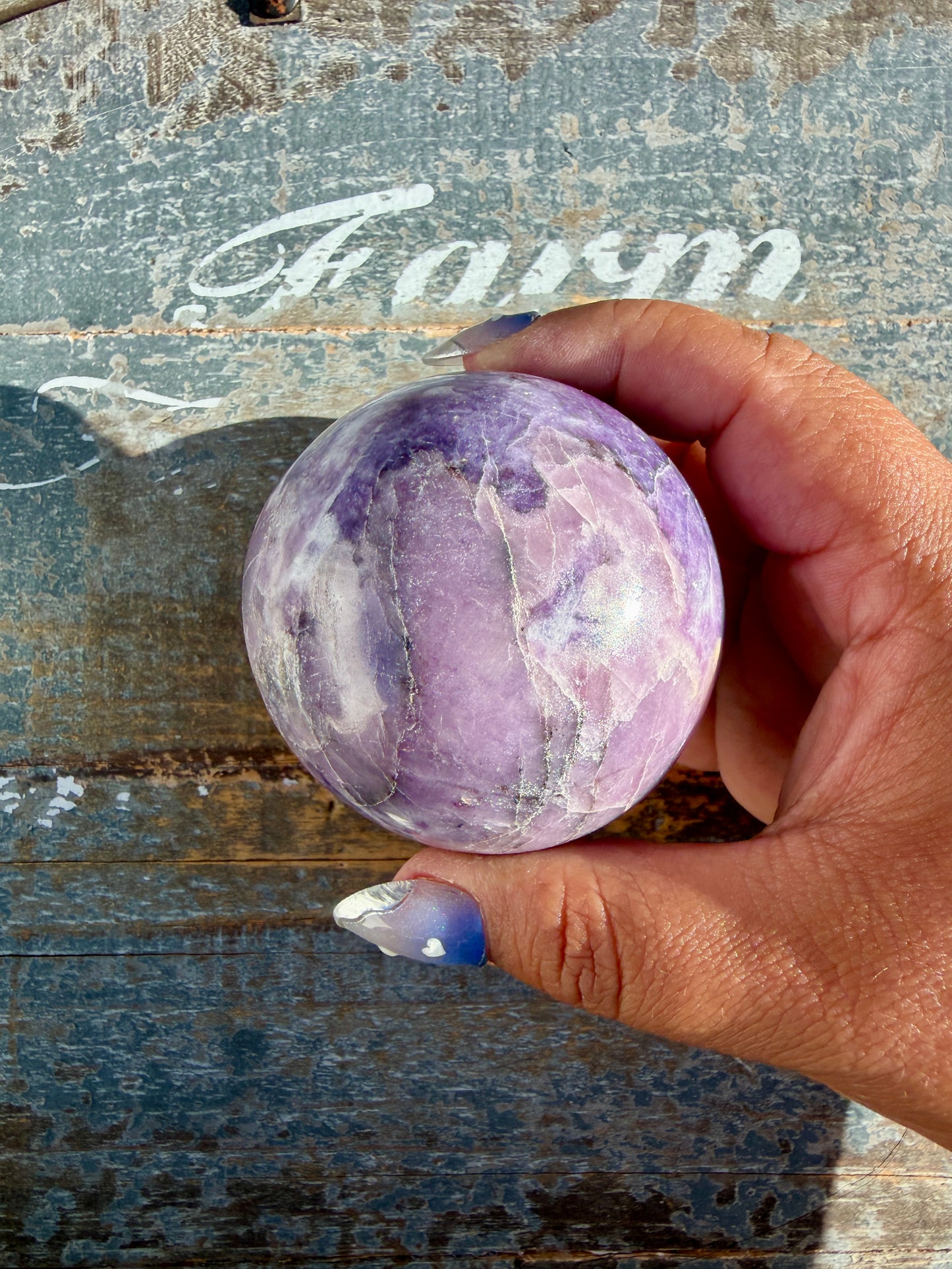 Gorgeous Lepidolite Sphere | Brazil | Opt 94
