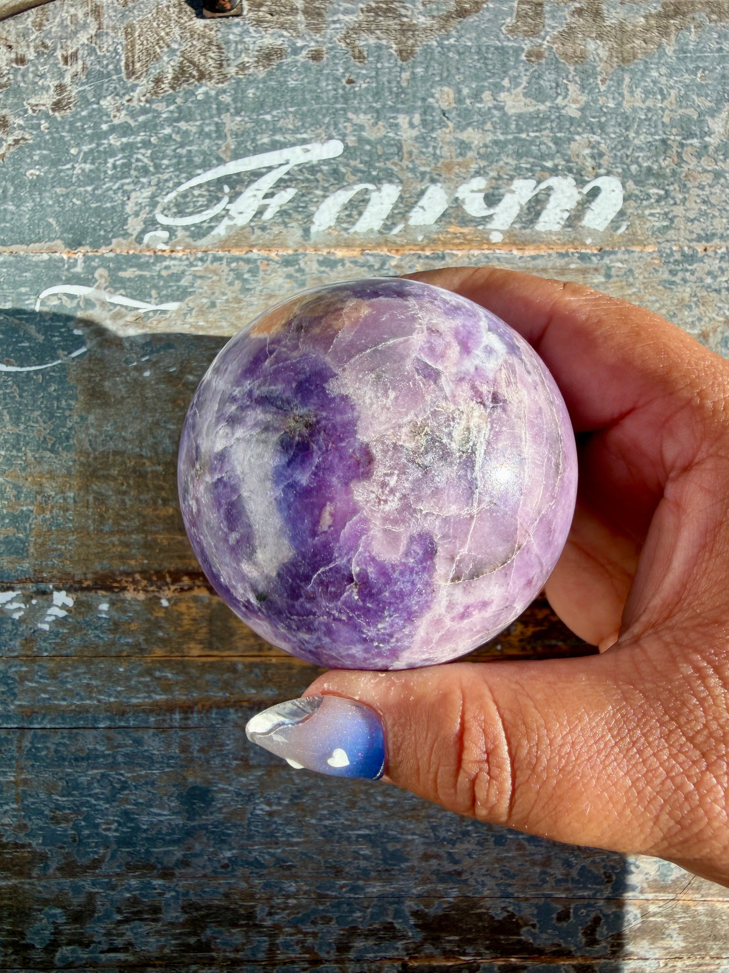 Gorgeous Lepidolite Sphere | Brazil | Opt 94