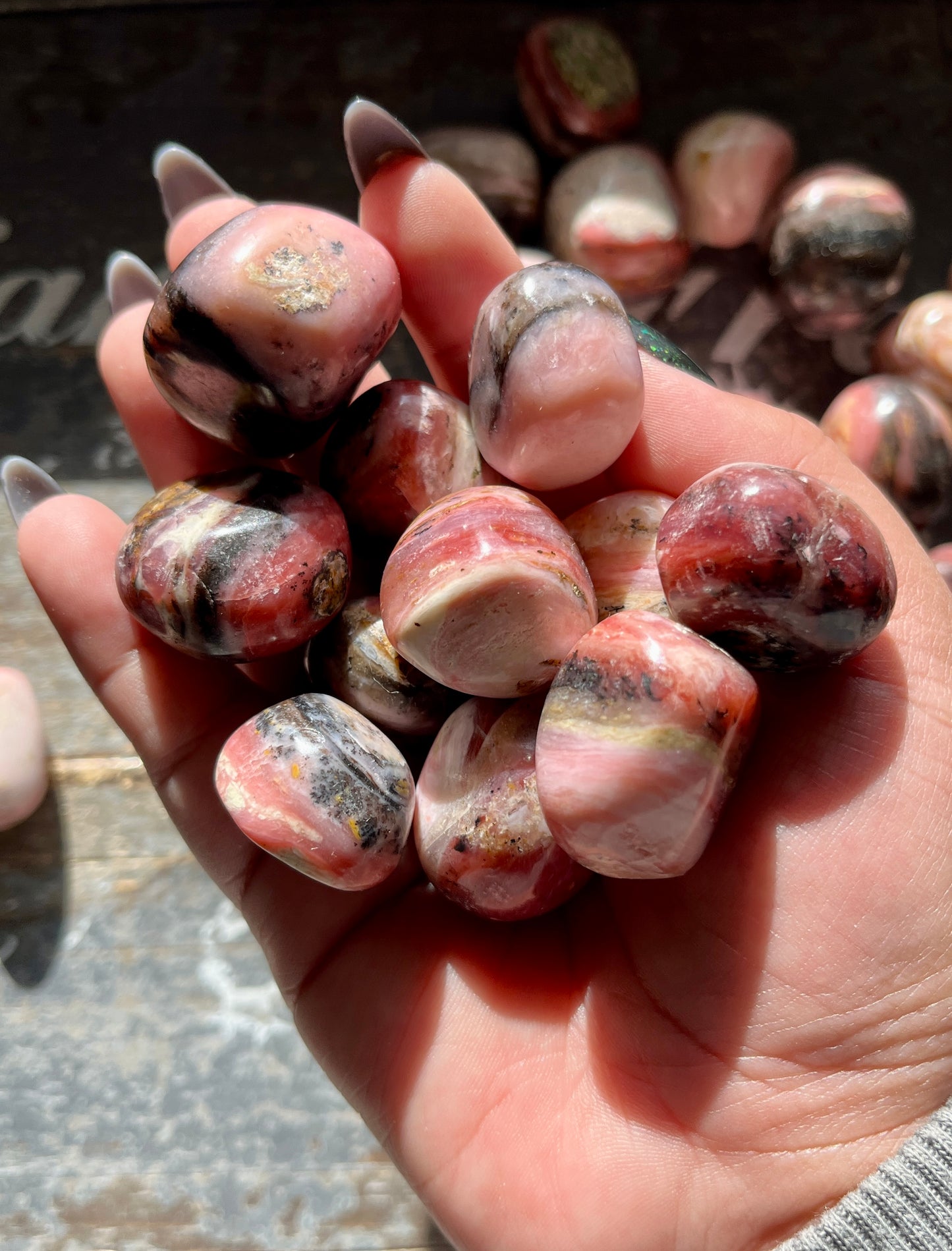 One (1) Gorgeous Strawberry/Pink Opal Tumble from Peru *Tucson Exclusive*