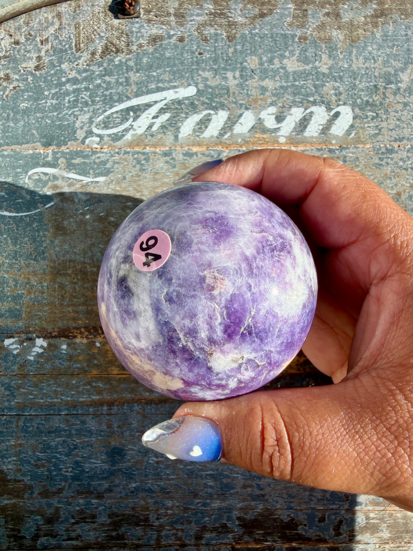 Gorgeous Lepidolite Sphere | Brazil | Opt 94