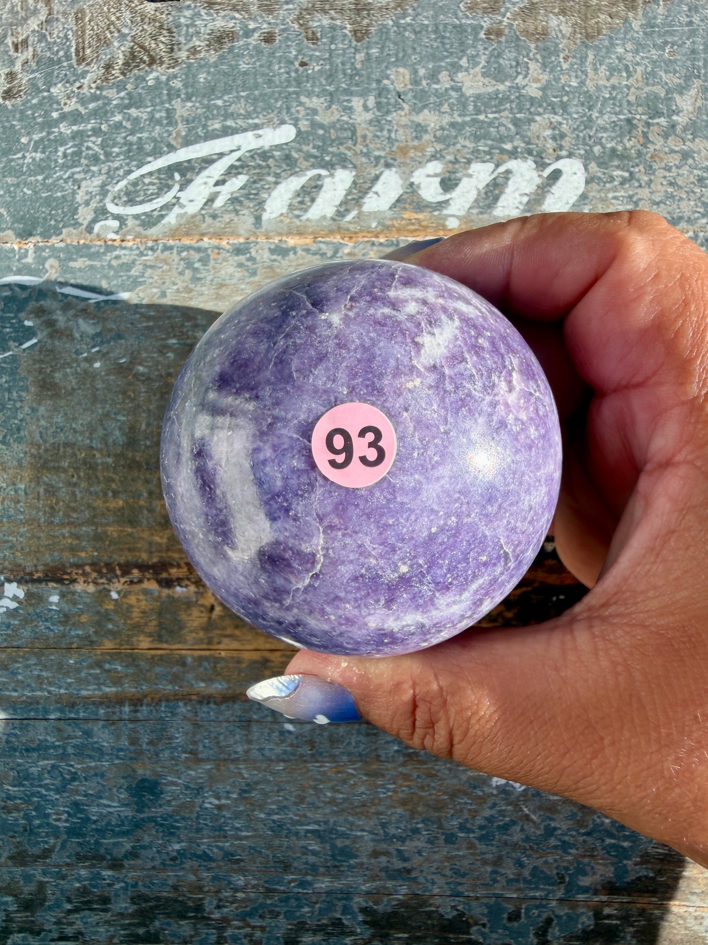 Gorgeous Lepidolite Sphere | Brazil | Opt 93
