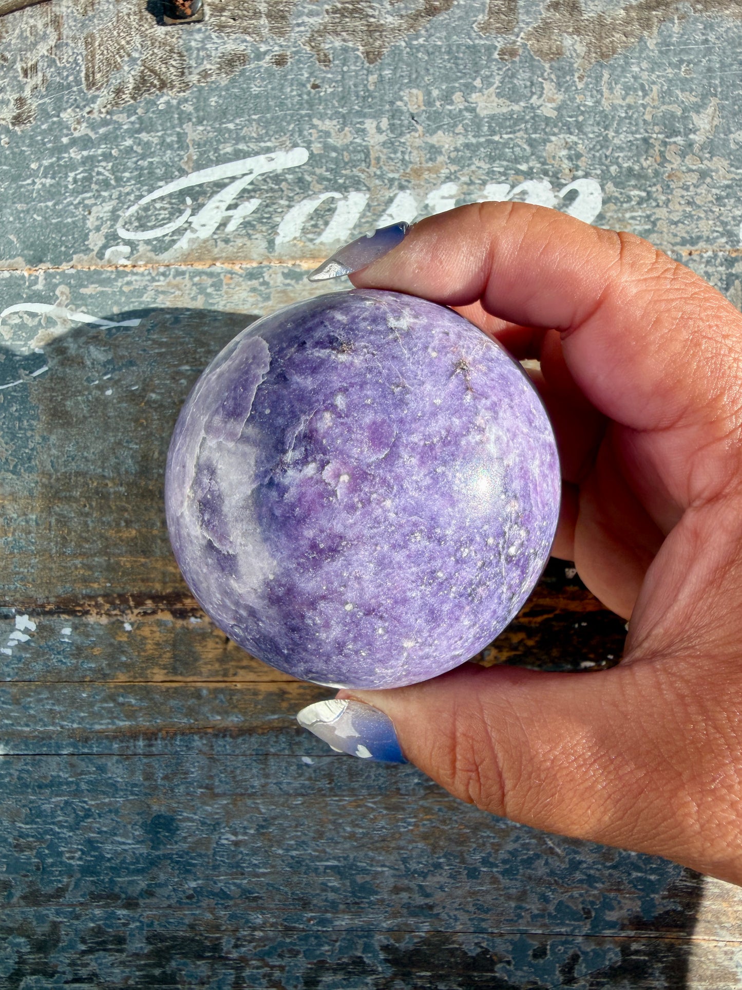 Gorgeous Lepidolite Sphere | Brazil | Opt 93