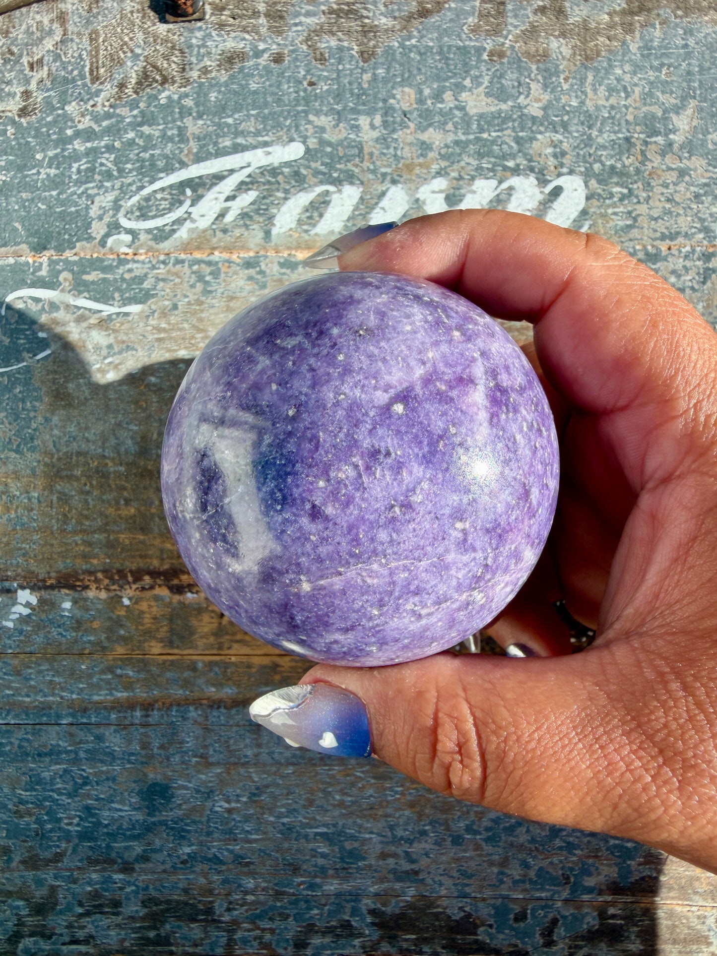Gorgeous Lepidolite Sphere | Brazil | Opt 93